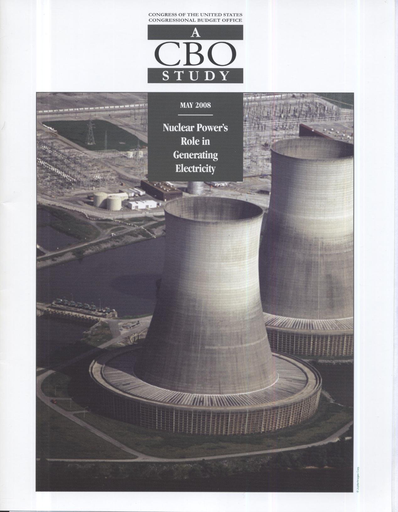 Nuclear Power's Rule in Generating Electricity: A CBO Study