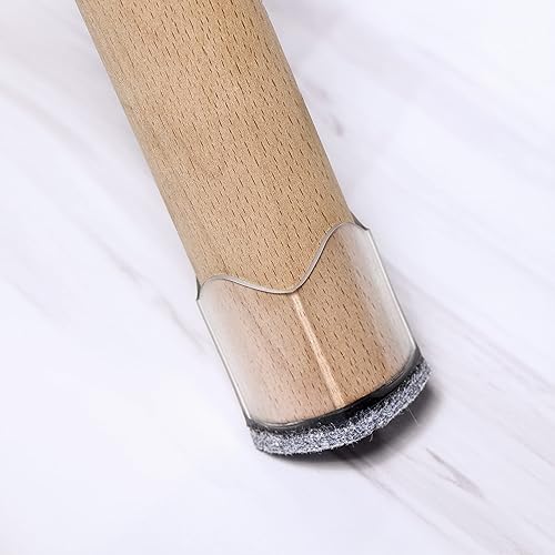 Miniatura 7 de Almohadillas de muebles mejoradas para suelos de madera dura, protectores de suelo de silicona para patas de silla, almohadillas de fieltro para