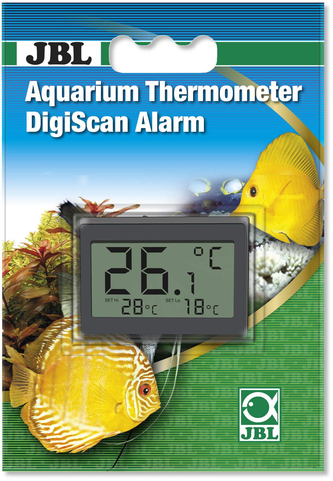 JBLAquarium Thermometer DigiScan Alarm, 21 g,Grey