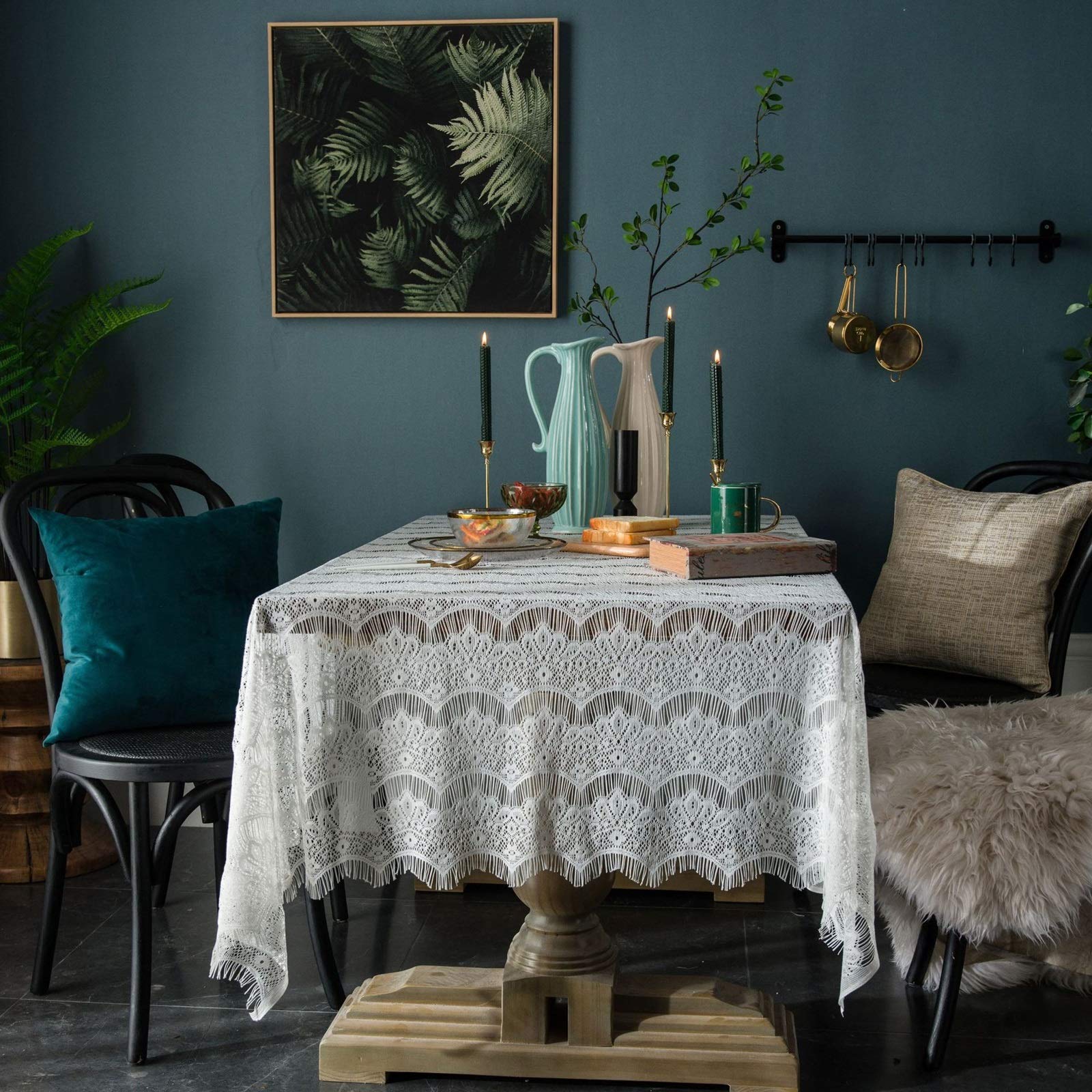Nappe picnic et toile de fond jacquard vintage blanc pour des souvenirs photo inoubliables