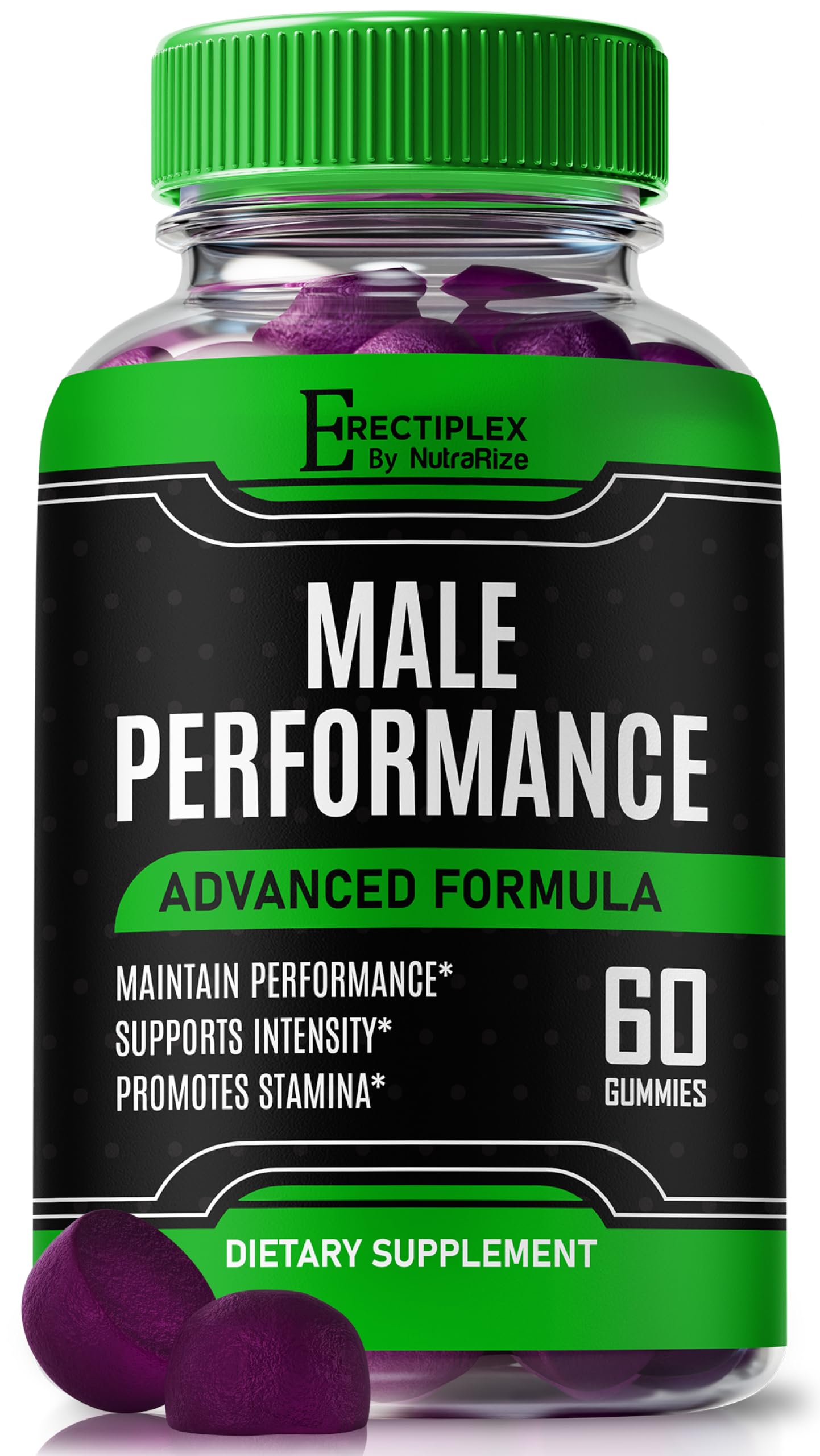 NutraRize Erectiplex ME Gummies, Official ErectiPlex Gummy for Men, Premium Formula to Support Stamina, Endurance and Energy, All-Natural Male Gummy, Erecti Plex Gomitas Review (60 Gummies)