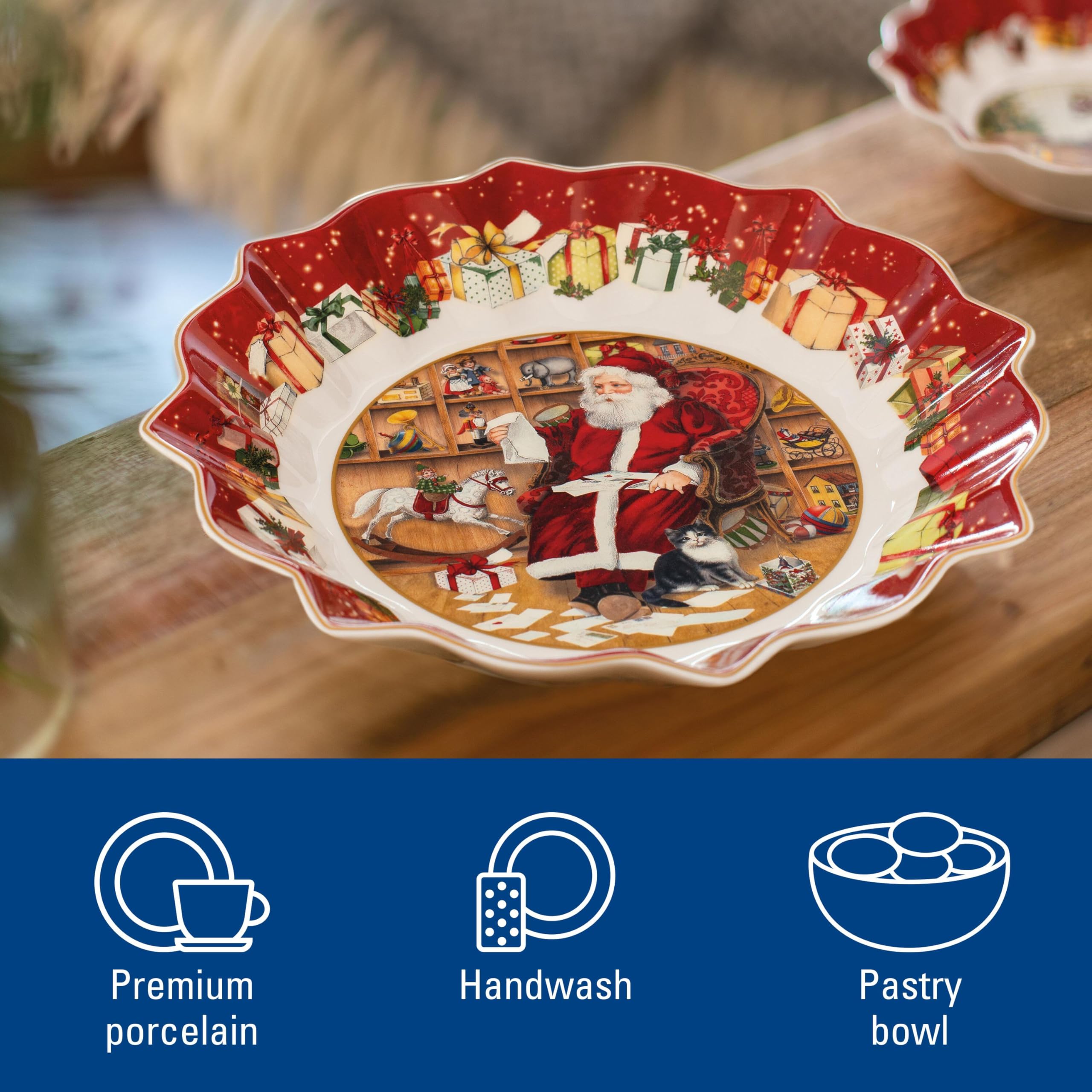 Villeroy & Boch Talerz, Porcelana, Wielokolorowy, Ø 25 cm