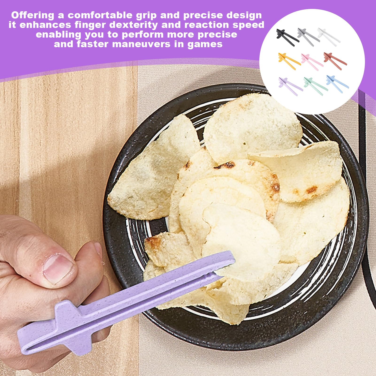 Colorful Snack Chopsticks - 9 Pairs -4