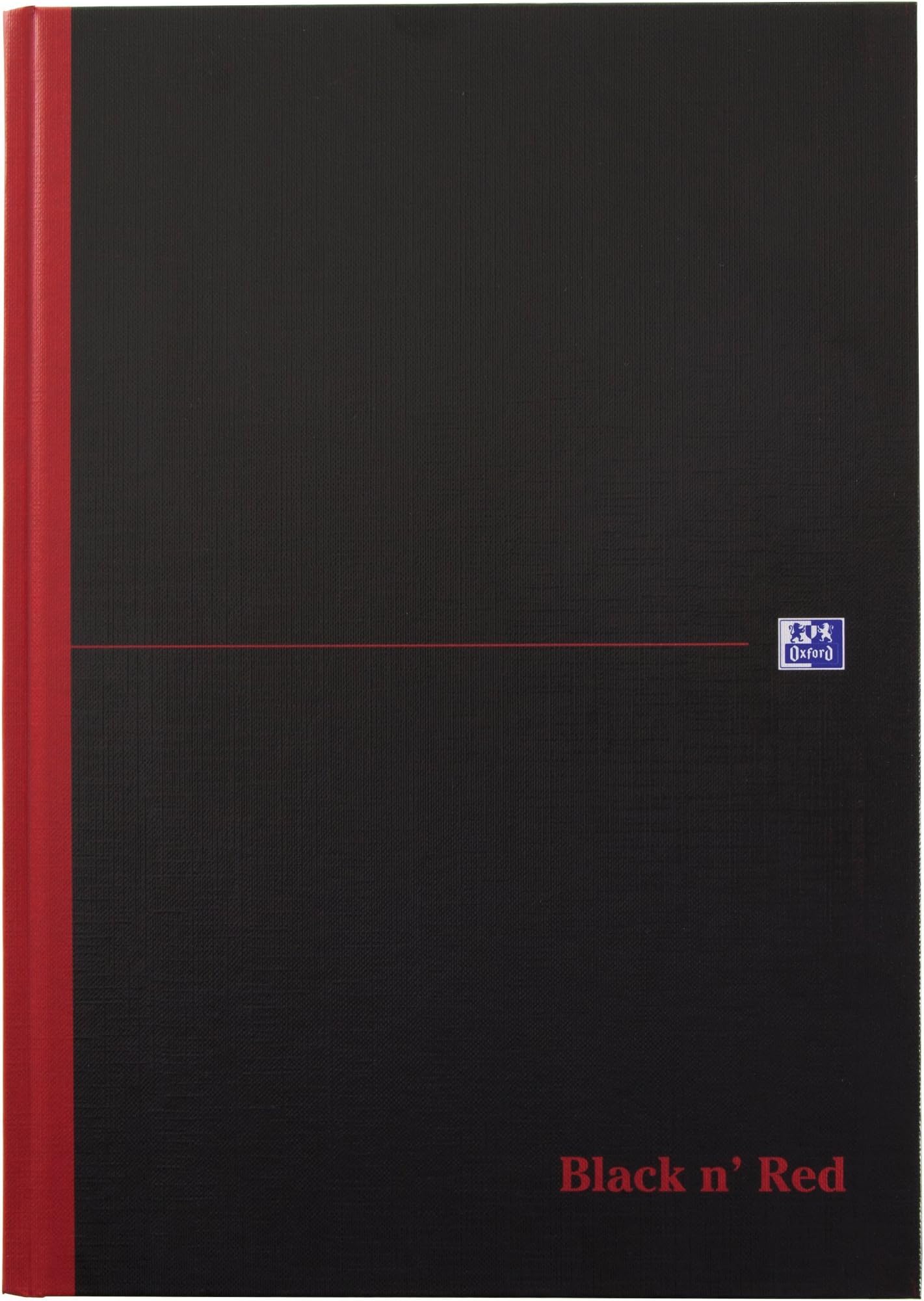 Black n' Red Oxford, A4 Notebook, Casebound, Hardback, 192 Pages, Single Notepad
