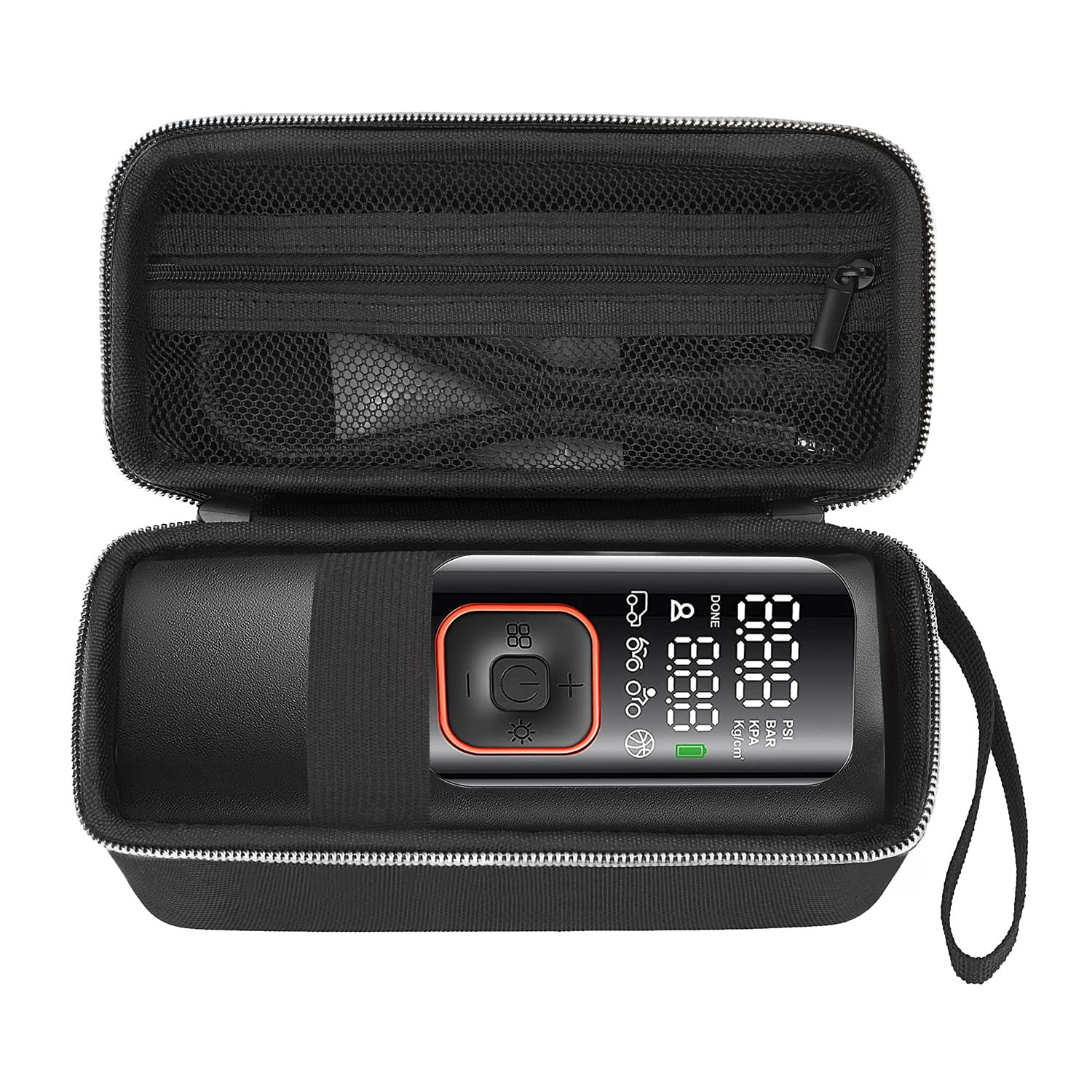 Portable Tire Inflator Case, Compatible Case Offers Complete Protection and Storage for Portable Air Pump, 120 PSI Air Compressor, Car Tire Inflator, Cable, Air House, Connectors and More(Box Only)