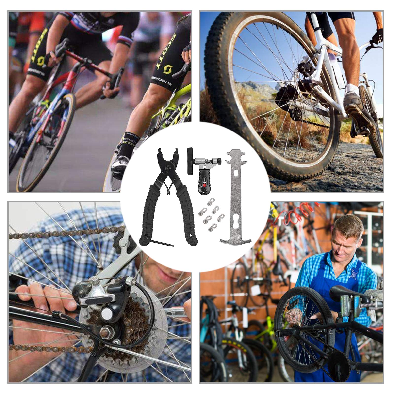 Pinze per maglie a catena per biciclette Mini Mountain Bike rimozione