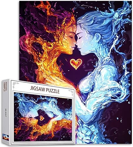 Miniatura 13 de Rompecabezas de mujer vieja de 1000 piezas para adultos, familias (niña, dama, pizza, naipe, vino tinto, amigas) piezas que encajan perfectamente