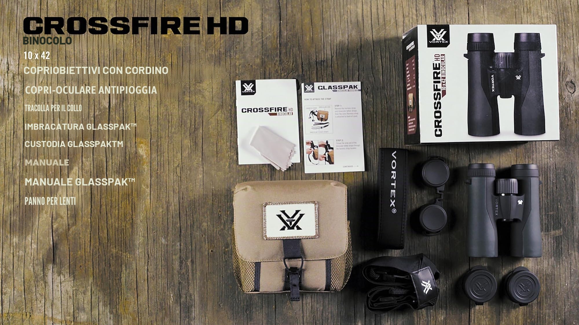 Vortex Crossfire HD 10x42 New CF 4312 Grün
