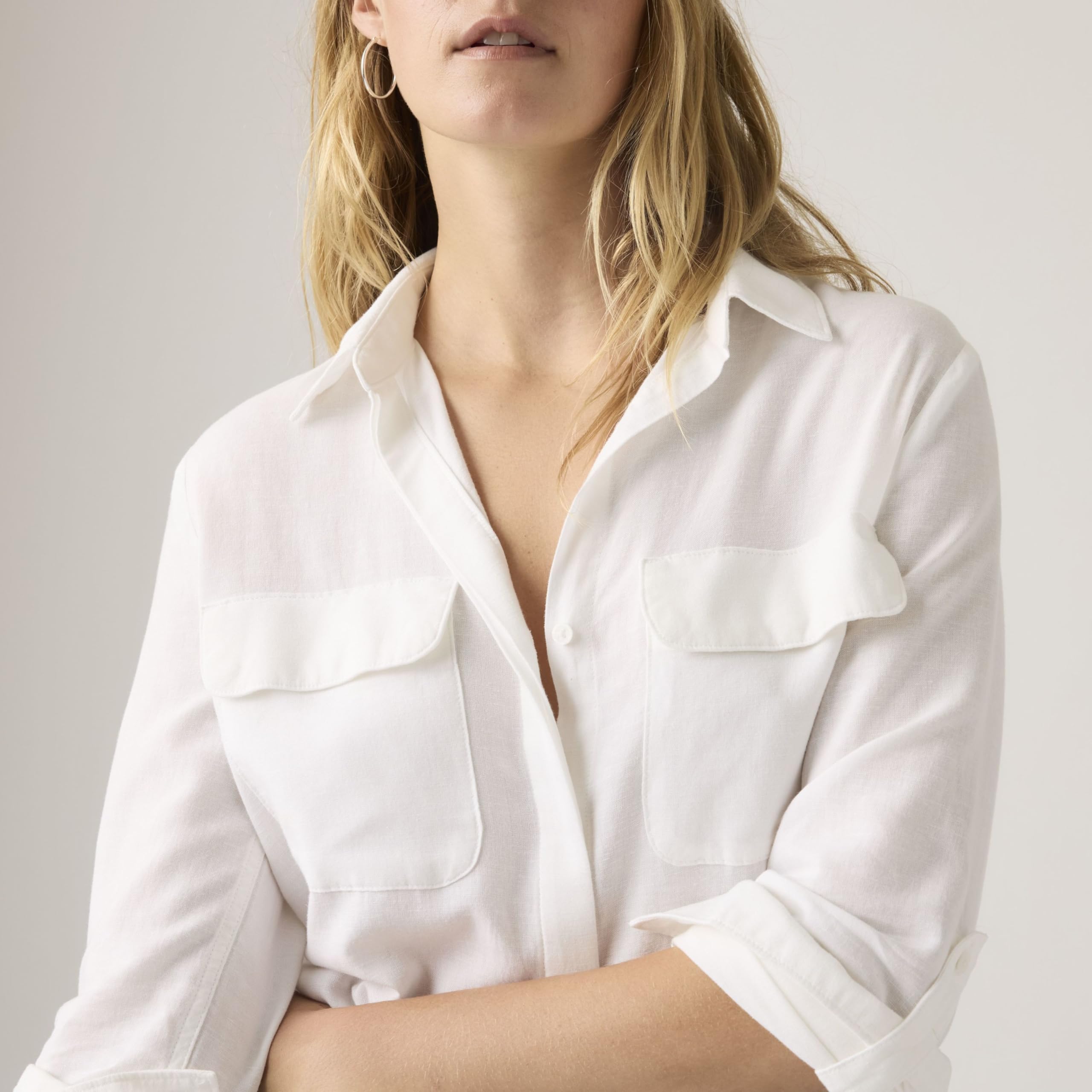 Levi's Damen Elaine Utility Shirt Hemd mit Button-Down-Kragen (1er Pack)