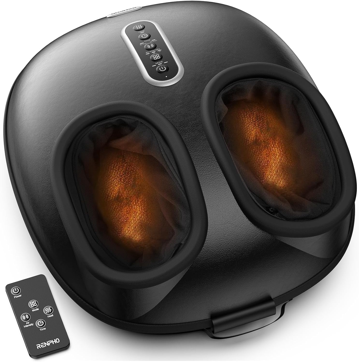 RENPHO Foot Massager with Heat, [2026 Upgraded] Birthday Christmas Gifts for Women Men Elderly, FSA Eligible Shiatsu Foot Massager for Plantar Fasciitis, Deep-Kneading, Air Squeezing Feet Massager