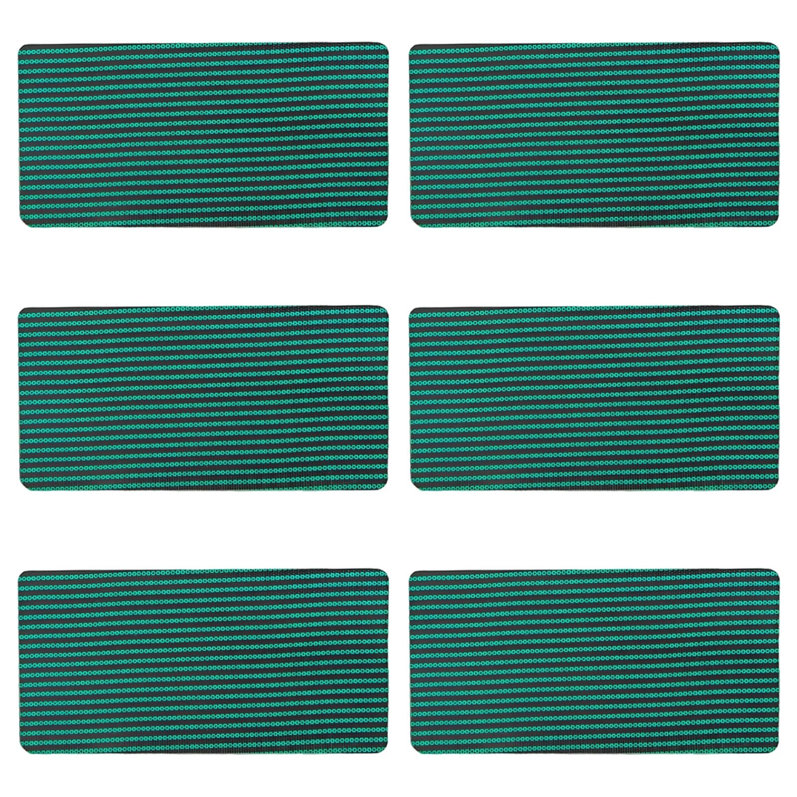 6 toppe di copertura per piscina, 20,3 x 30,5 cm, kit di riparazione autoadesivo in polipropilene, toppe per la riparazione impermeabile delle perdite, materiale a rete tagliabile per protezione della