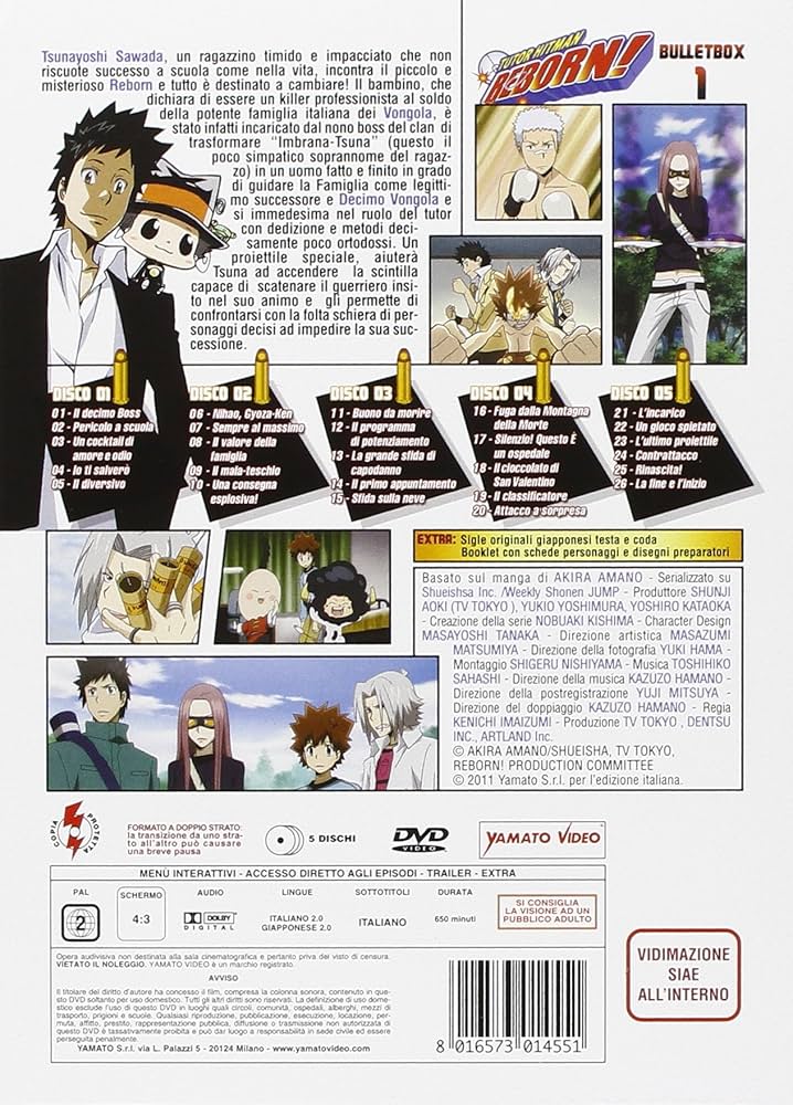 家庭教師ヒットマンREBORN! シーズン1 (日常編 vs黒曜中編 日常編) コンプリート DVD-BOX (1-33話 768分) かてきょーヒットマンリボーン 天野明 ggw725x Amazon.co.jp: 家庭教師ヒットマンREBORN! シーズン1 (日常編