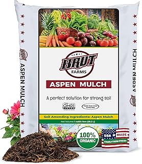 Brut Aspen Mulch - Weed Preventer & Water Retainer 1