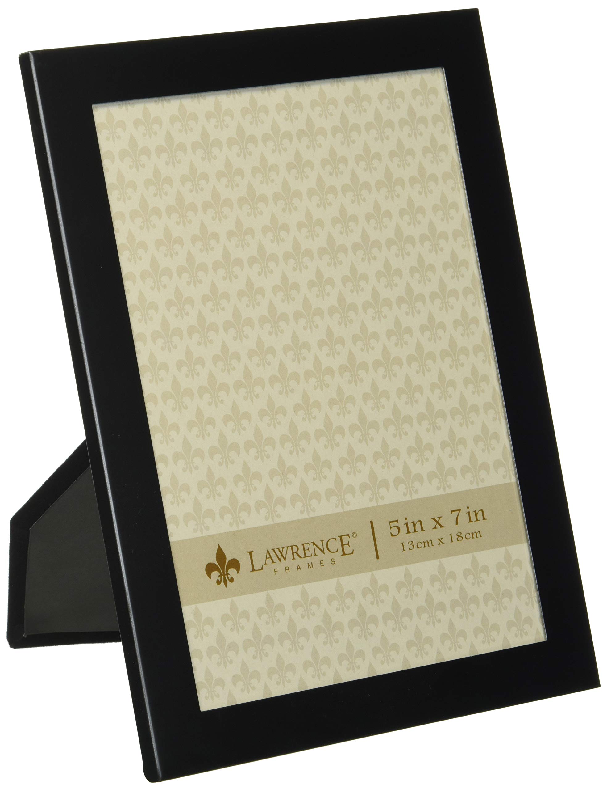 Lawrence Frames Black 5 by 7 Aluminum Metal Picture Frame