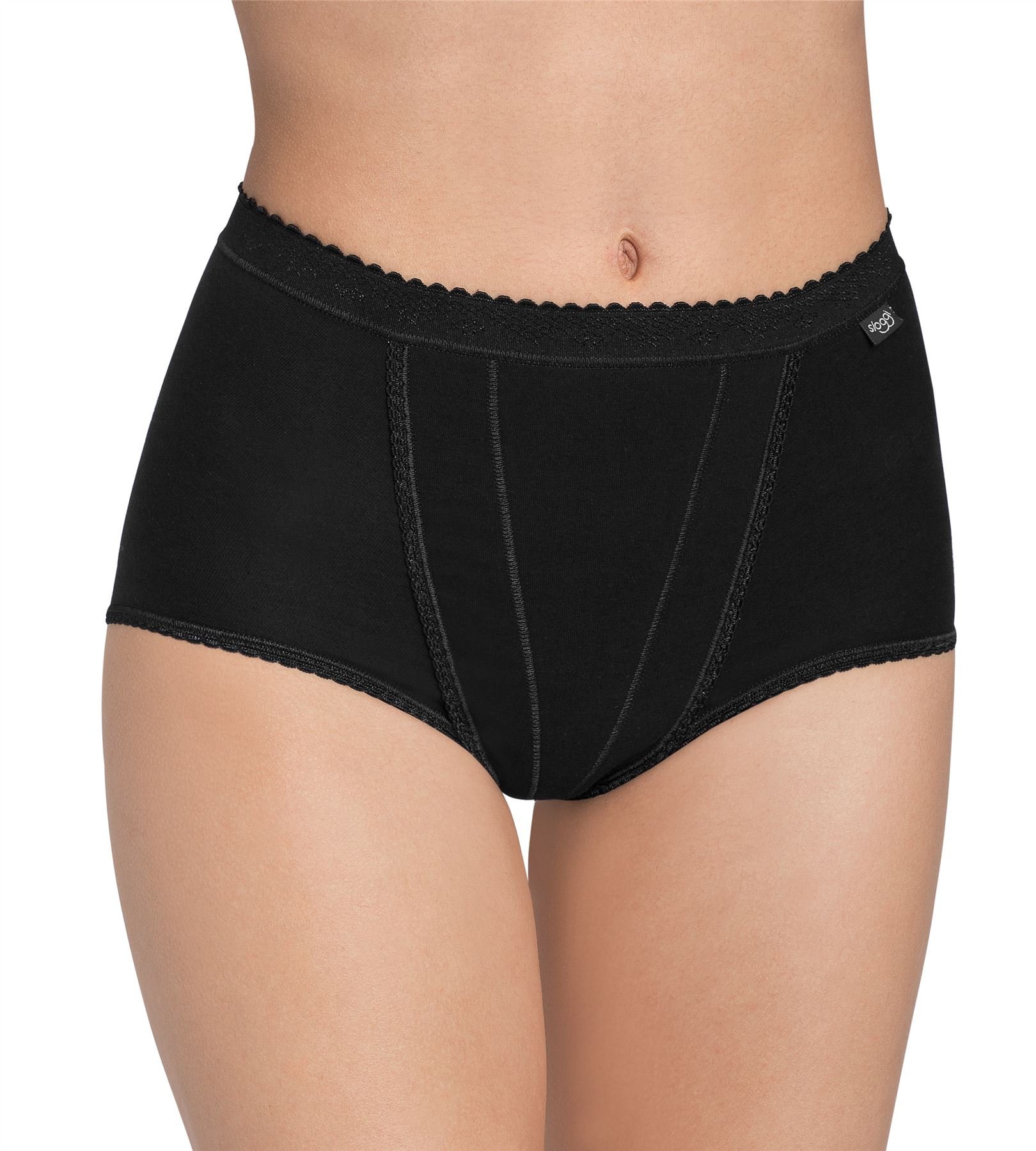 Sloggi Black Control 2-Pack Maxi Briefs, - 12