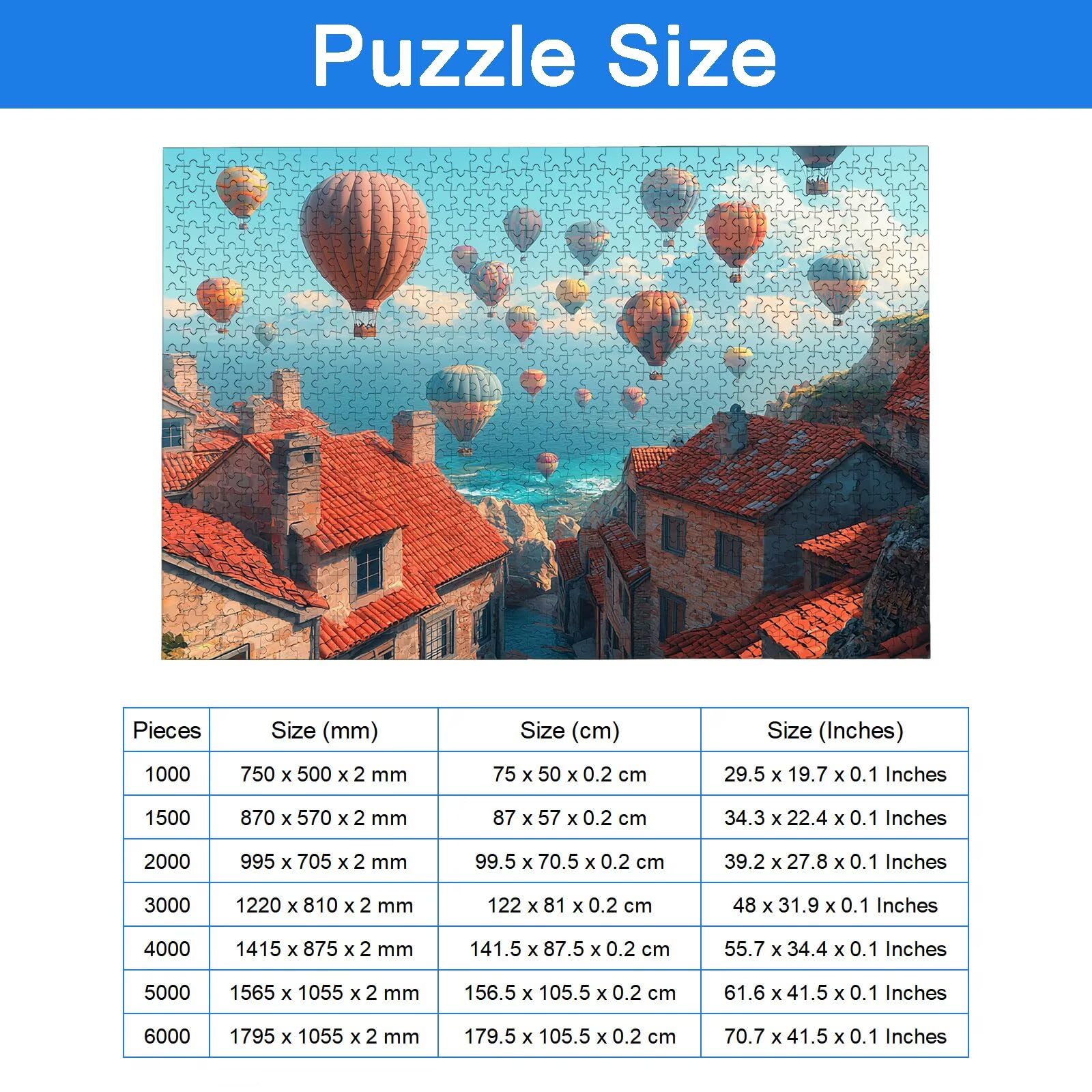 Puzzle 4000 Pezzi Paesaggio, Puzzle Italia 4000 Pezzi Arte per Adulti e Bambini, Misura: 141.5x87.5 cm, Puzzles Legno per Adulti con Squisita Scatola di Imballaggio, Regalo Donna, Regalo Uomo, -9219