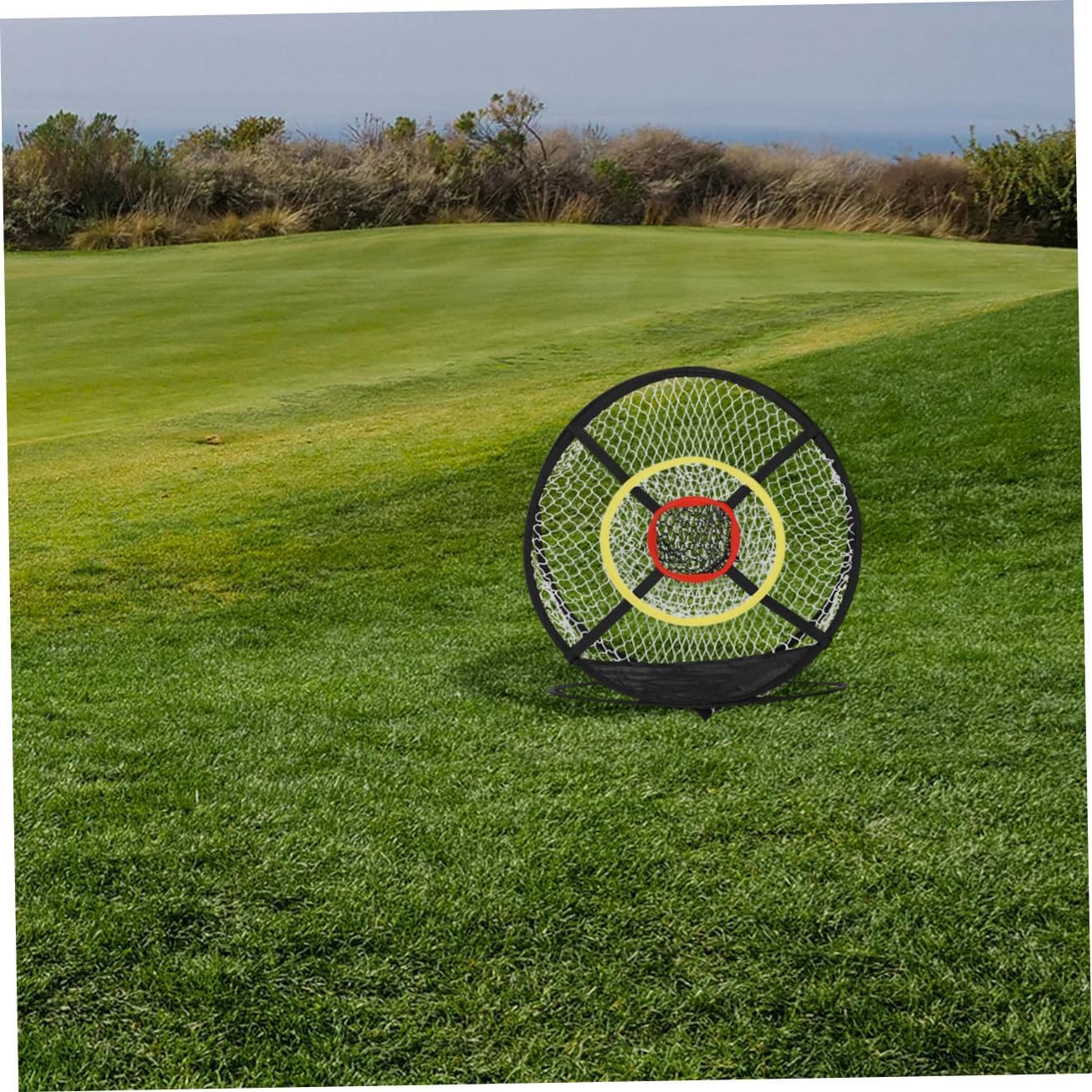 BESPORTBLE Golf Practice Net for Indoor Use with Quick Setup Ball Return Function and High Resilience Material Portable Golf Chipping and Hitting Net for Backyard Training and Tennis Court