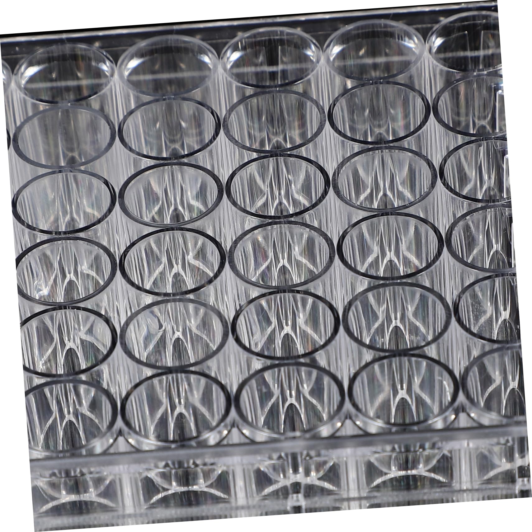 10 Piezas Plato Cultivo Bandejas Herramientas Pastillero Para Placa Cultivo Fondo Plano Tejido Equipo Clara Cultura Placas Petri 48 Bien Tapa Placa Reacción Piso