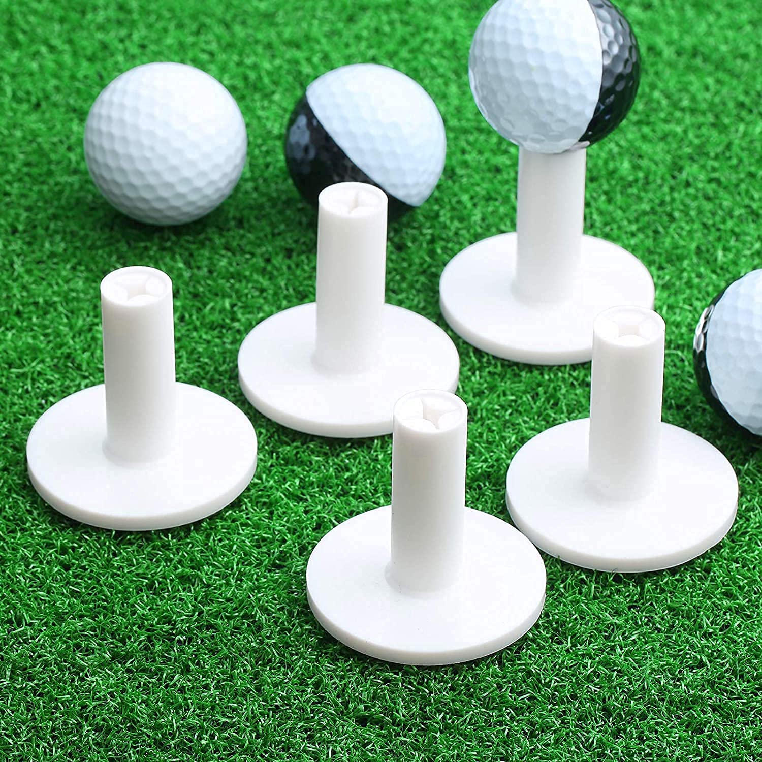 Namvo Golf Tees - 10 Stück Gummi Tees Für Driving Range