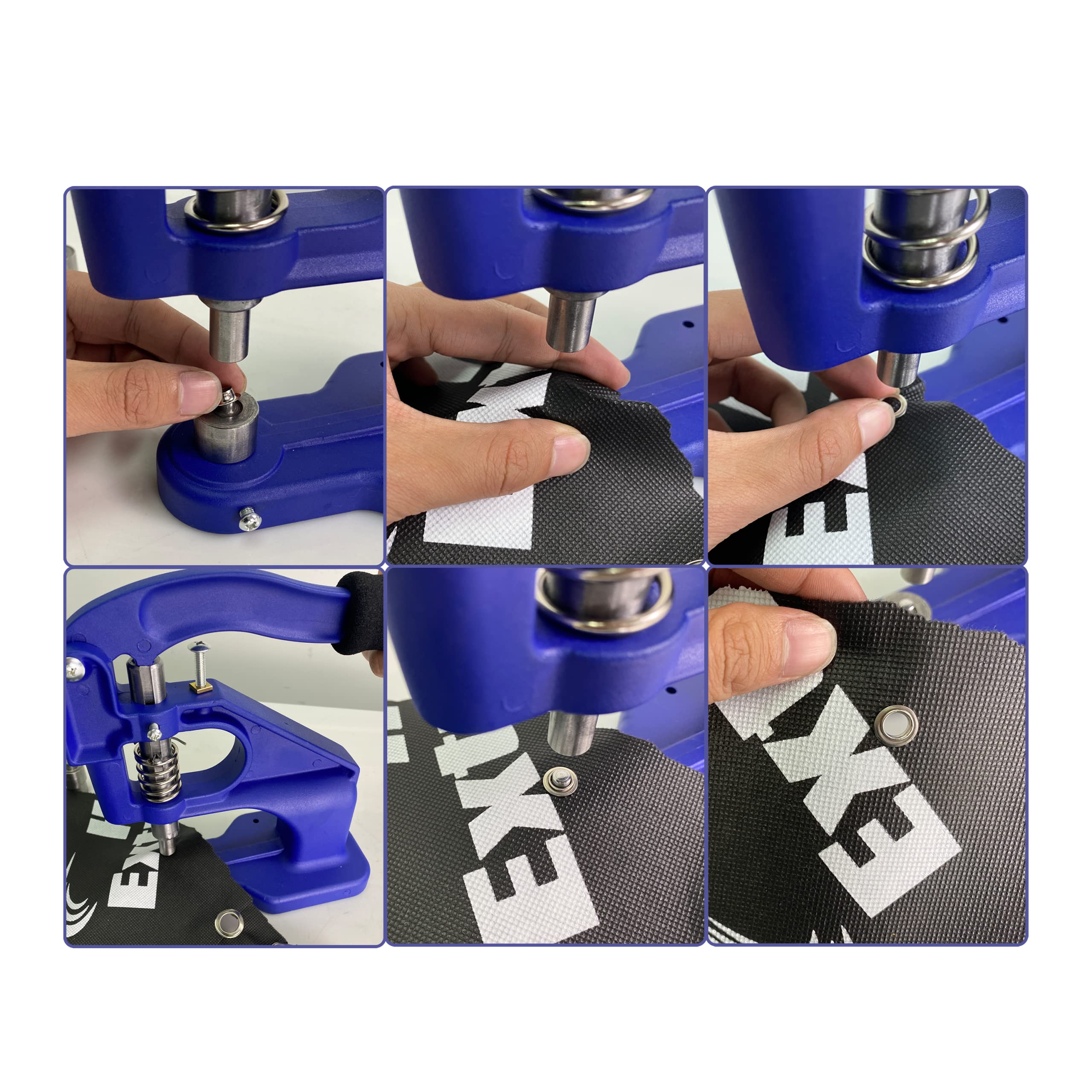 Amazon | HFS(R) ハンドプレス機 リベットボタン 3種類ダイ 6mm 10mm