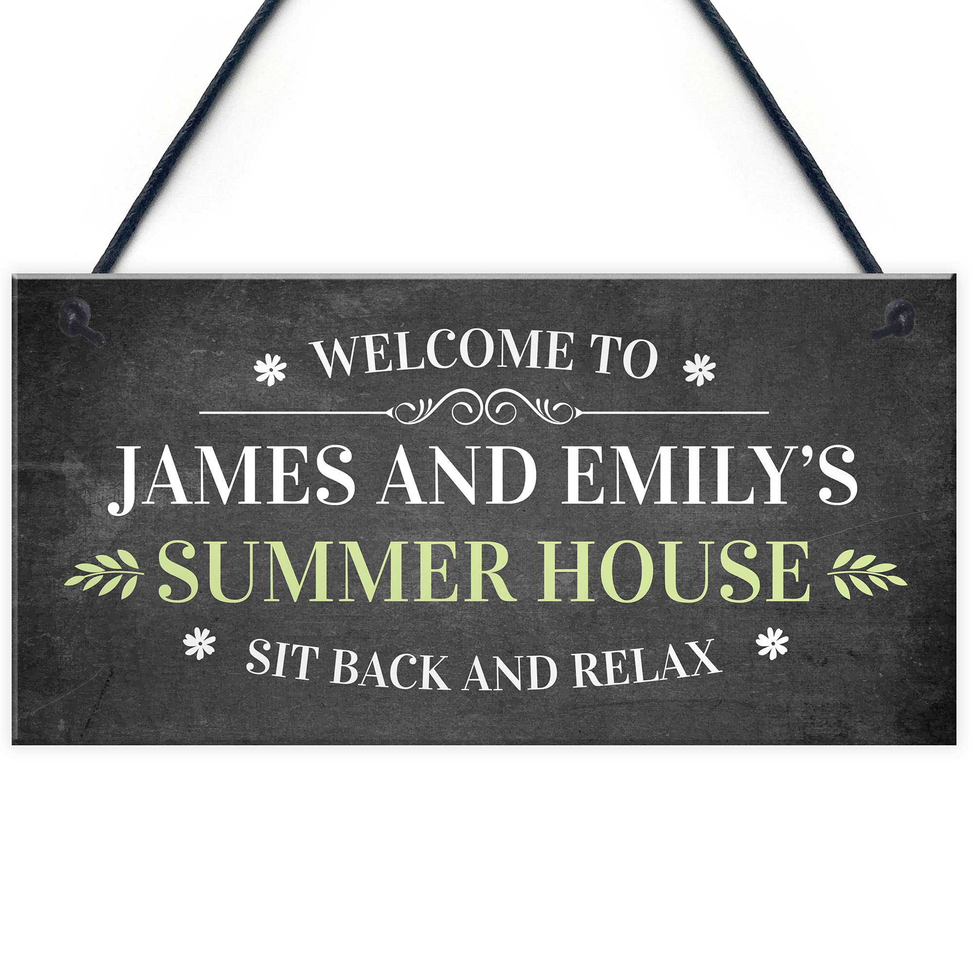 Red Ocean Personalised Summer House Garden Shed Sign Novelty Home Decor Garden Plaques