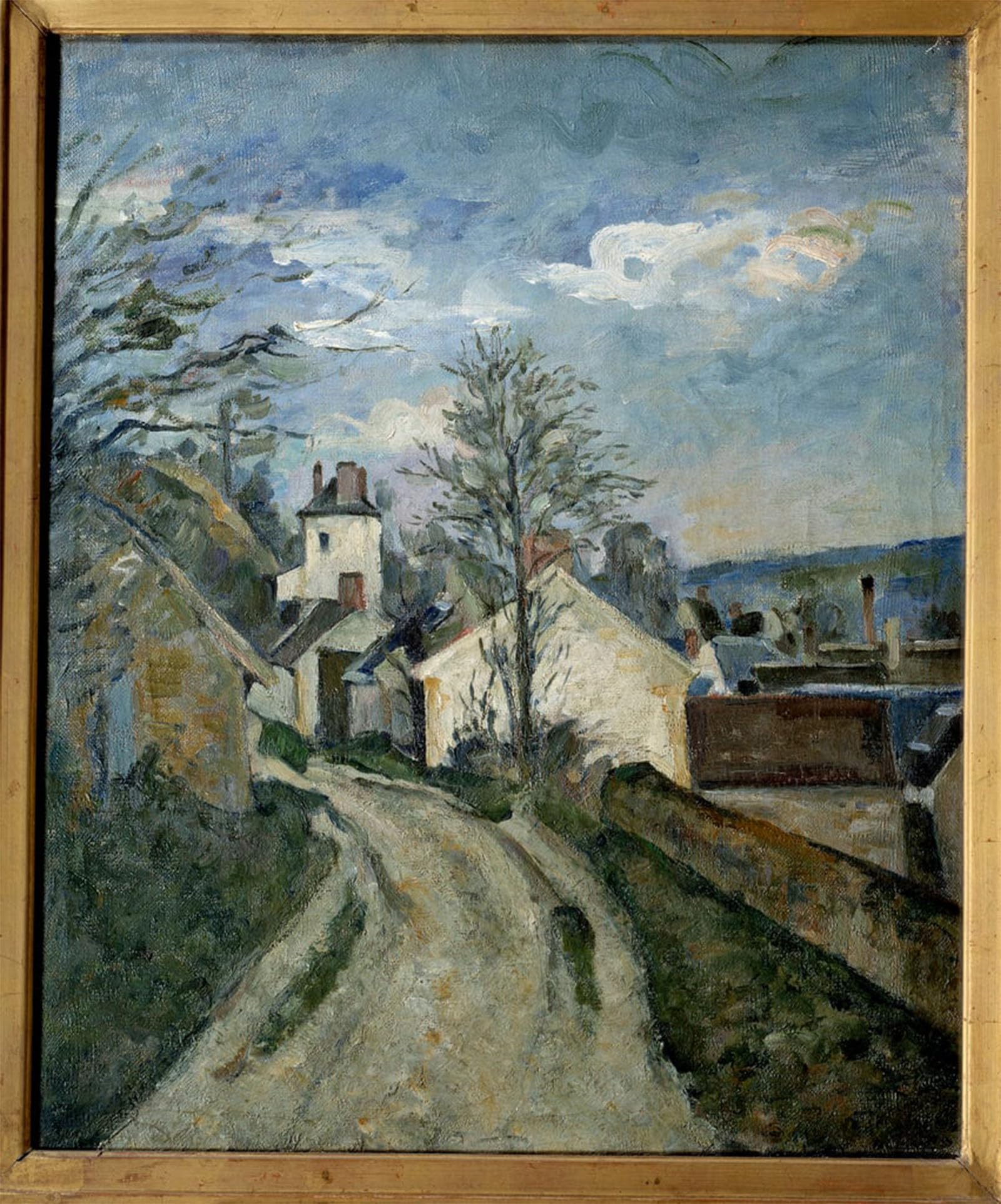 ARTXLXXBN Famous Painting Canvas Artwork Graffiti Print Doctor Gachet's House in Auvers Painting by Paul Cézanne Portrait Canvas Image for Home Decor 60x90cm