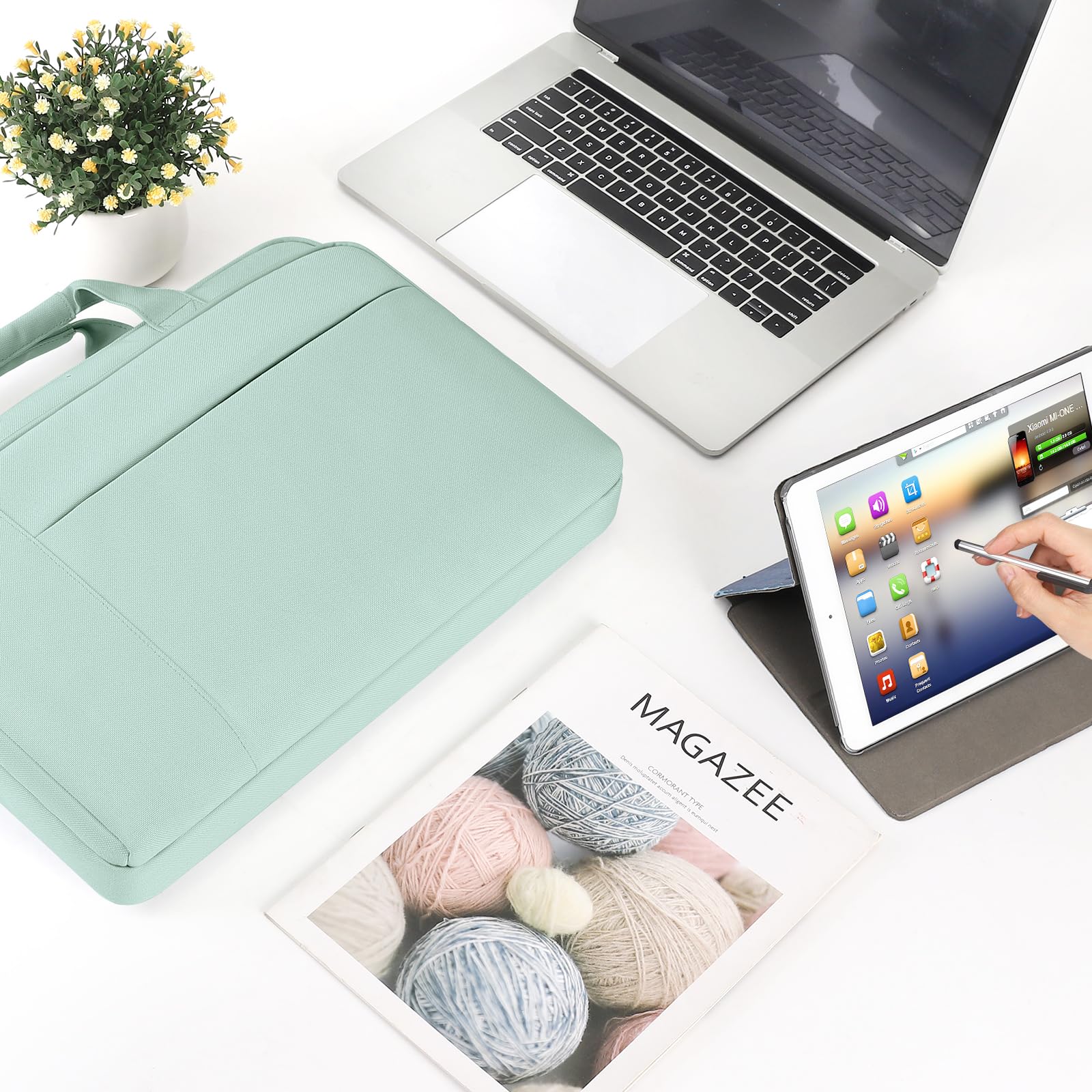 DOMISO 17 Zoll Laptop Tasche Wasserdicht Business Notebooktasche für 17-17.3" Notebook