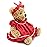 Oitscute Small Baby Teddy Bear with Cloth Cute Stuffed Animal Soft Plush Toy 10 (Red lace Dress)