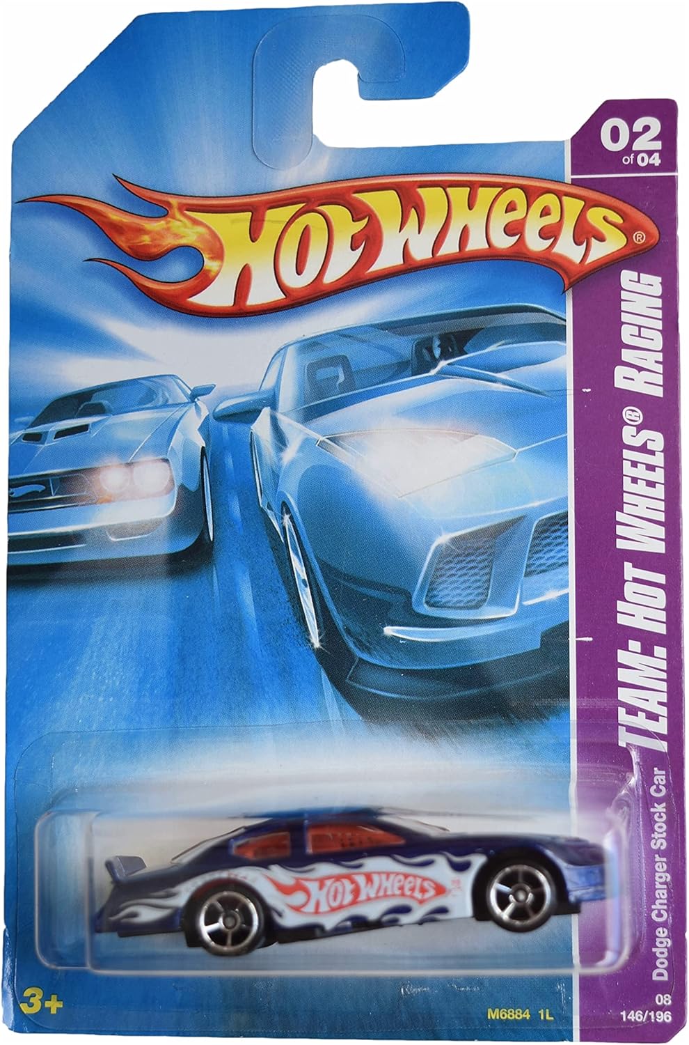 Hot Wheels Dodge Charger Stock Car, [Blue] 146/196 Team Racing 2/4