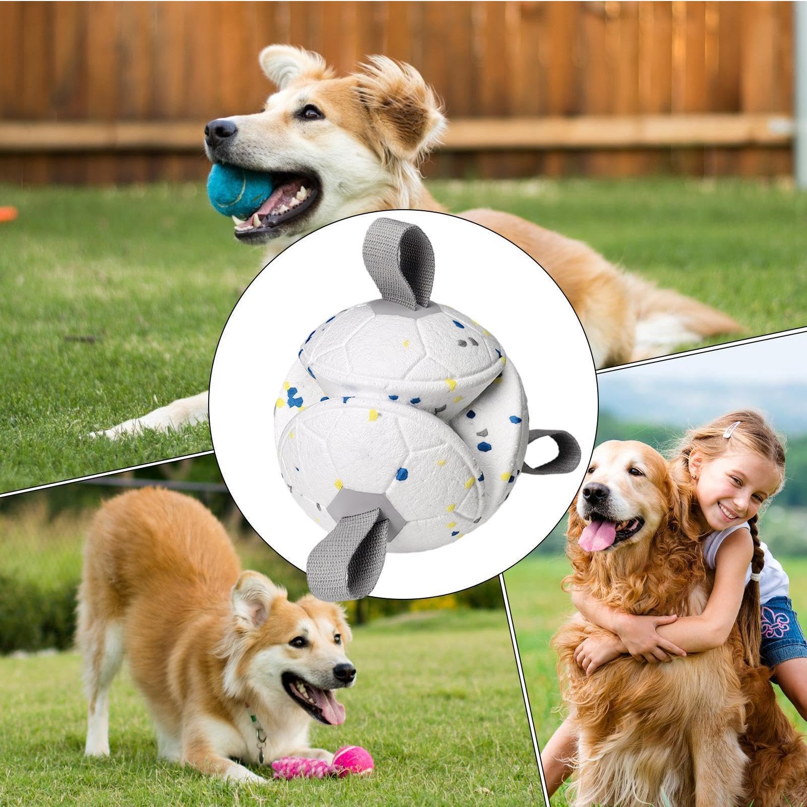 Hundespielzeug Bälle Mit Kauseil & Zahnreinigung