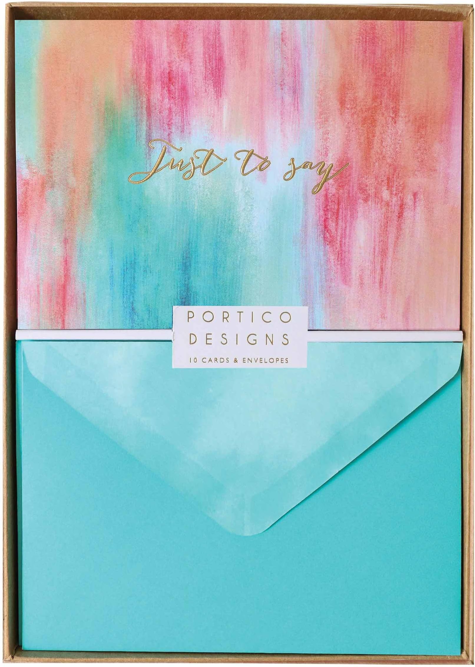 The Notecard Collection - Abstract Summer Design - Just To Say By Portico Designs