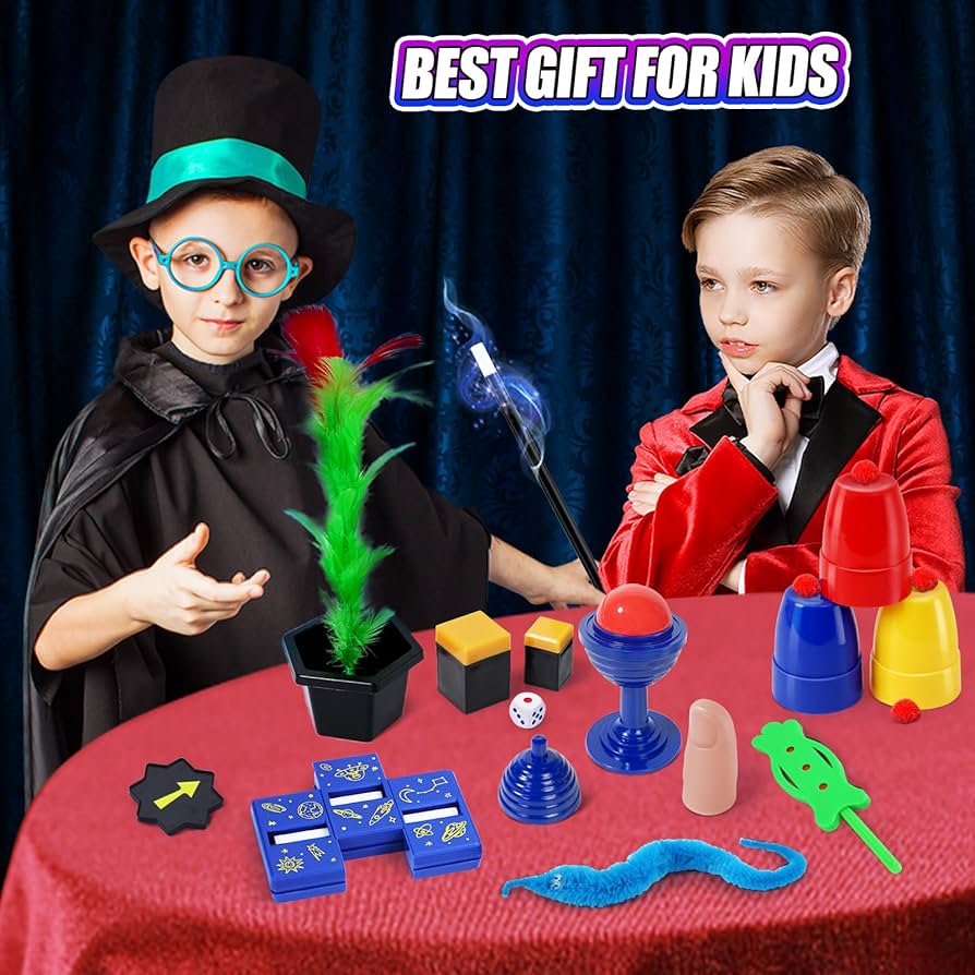 Magic Kit, 50+ Magic Tricks For Kids With Instructions