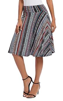 Urban CoCo Women's Ruched High Waist Knee Length Jersey A