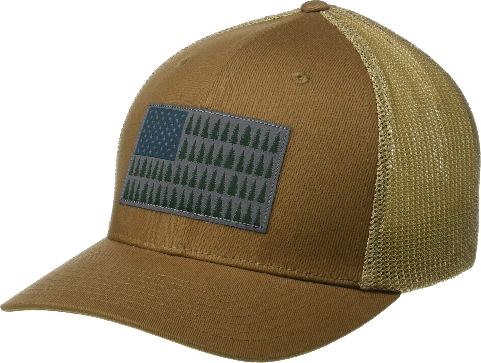 Columbia Unisex-Adult Tree Flag Mesh Ball Cap - High Crown, Delta, S/M