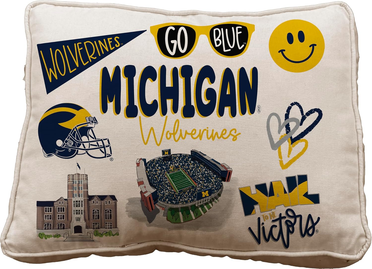 NCAA Loco Fan Canvas Décor Pillow