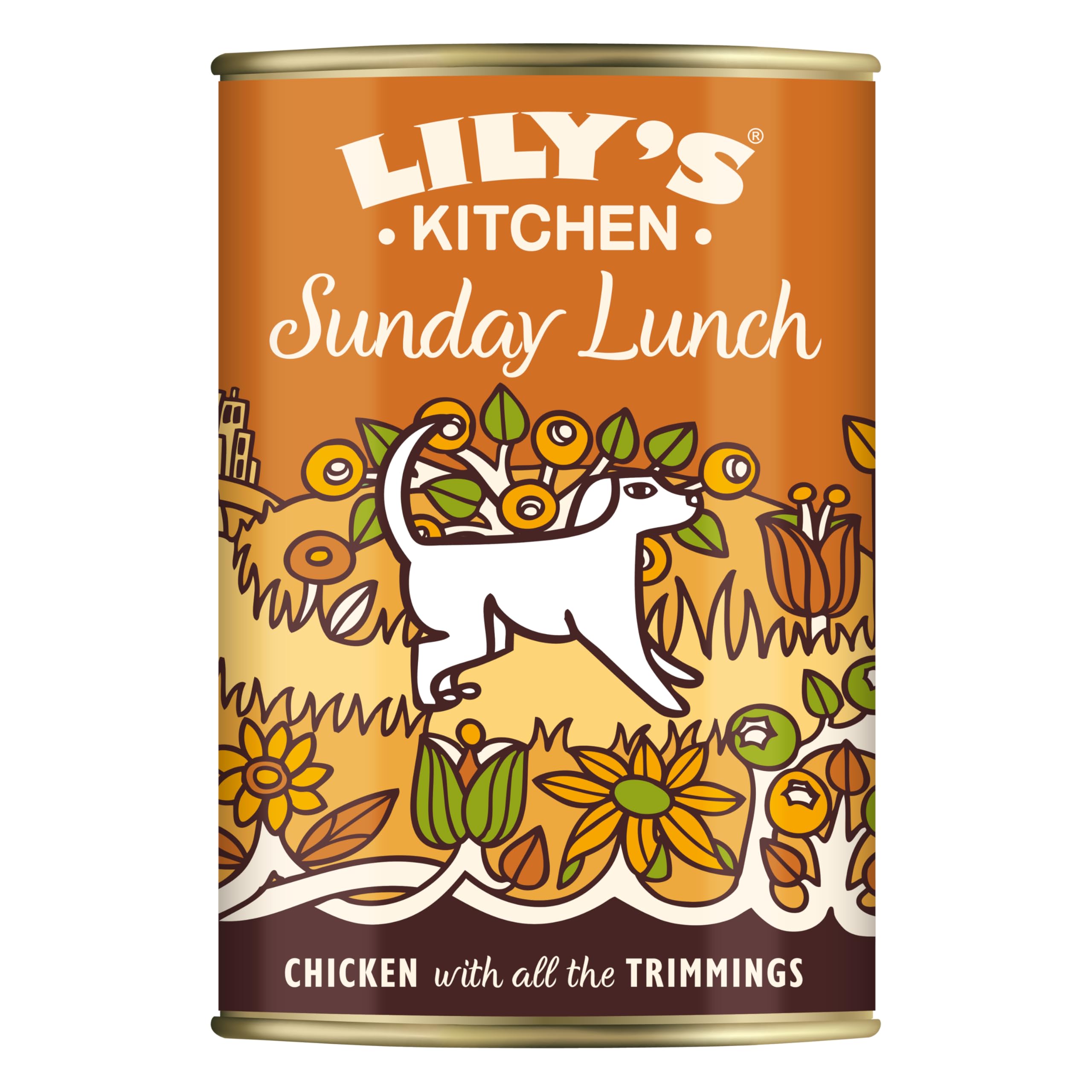 Lily's Kitchen Mit natürlichen Zutaten hergestellt Dosen-Nassfutter für ausgewachsene Hunde Huhn mit Gemüse 6 x 400g