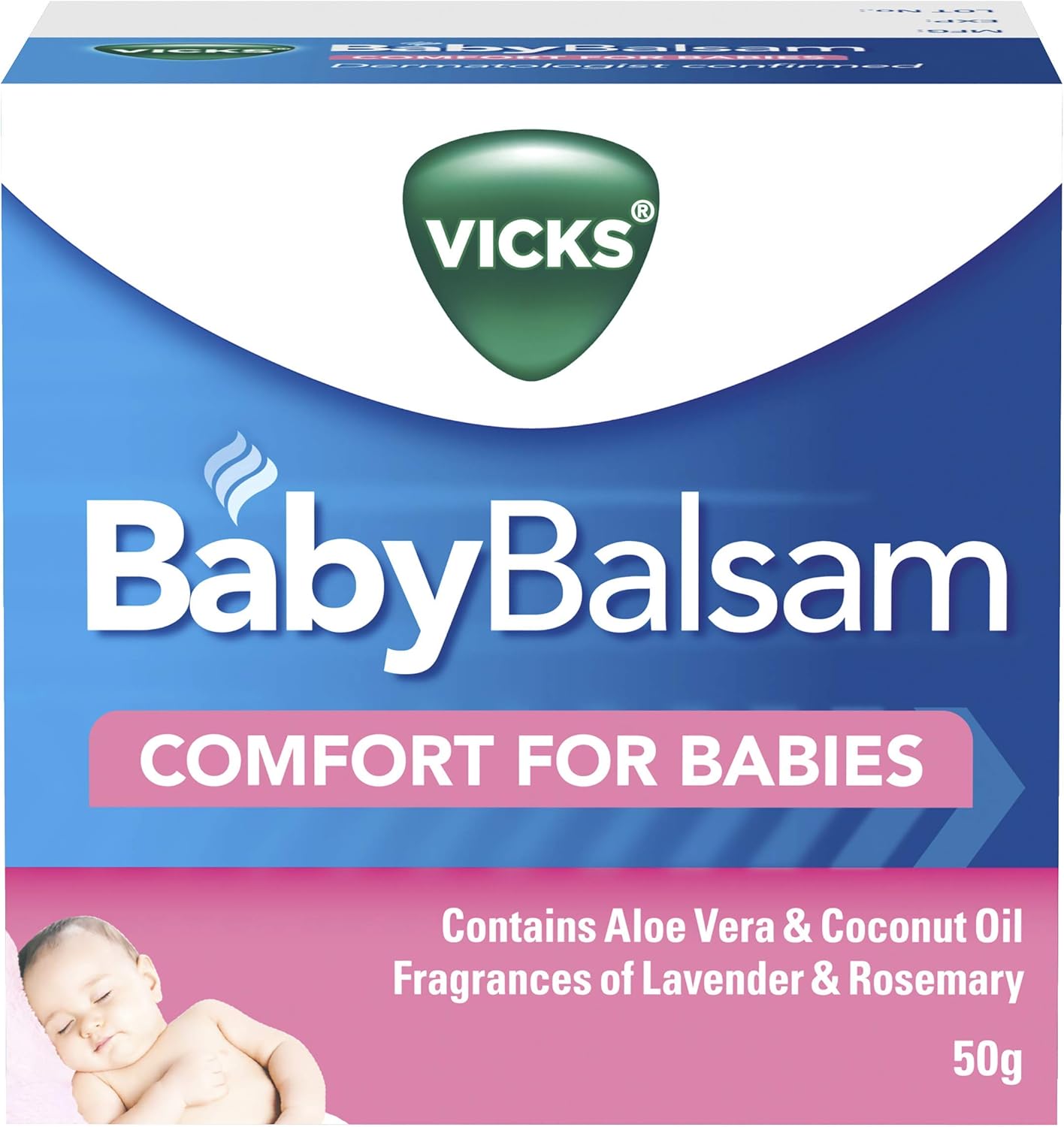 Vicks BabyBalsam Decongestant Rub, 50g Baby