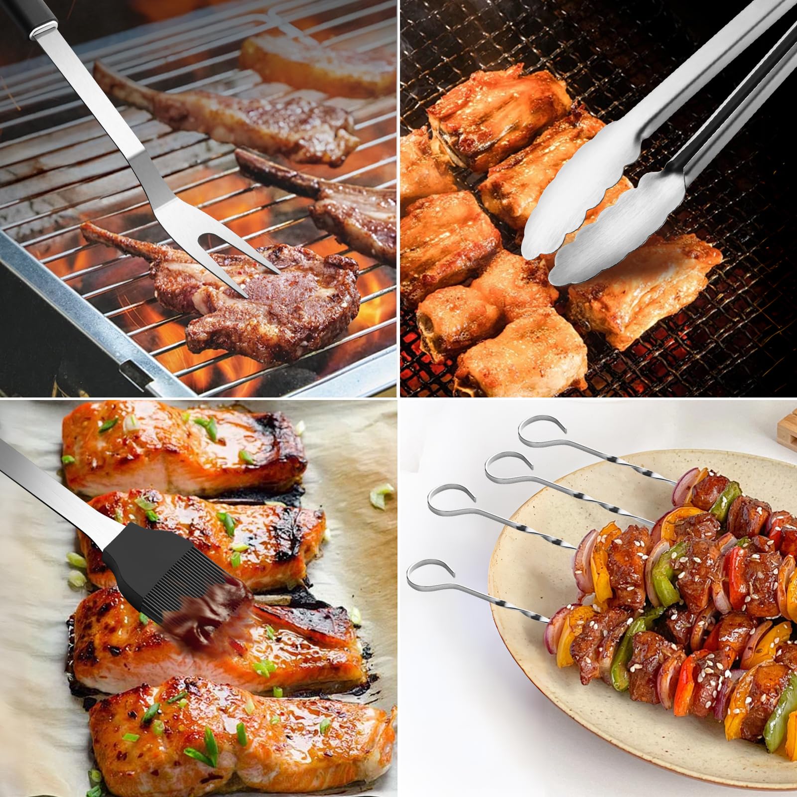 Juego de 24 herramientas para barbacoa
