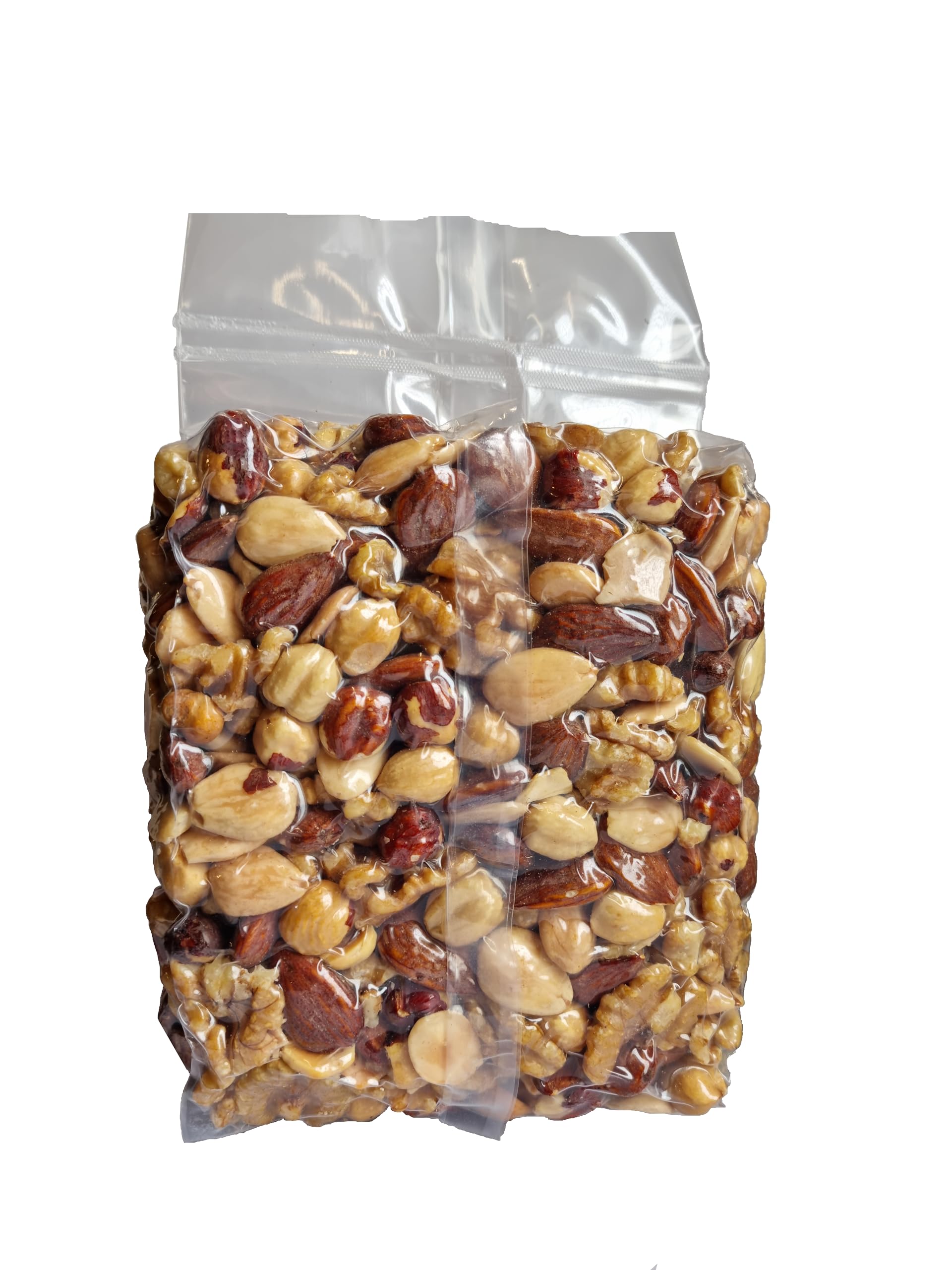 Mix Frutta Secca Sgusciata Siciliana - Mandorle Tostate, Mandorle Tostate Pelate, Nocciole Tostate e Noci - Fonte di Vitamine e Fibre Senza Glutine (1kg)