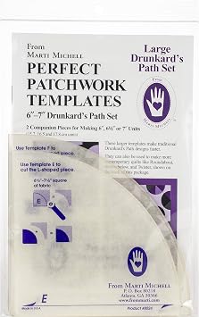 Marti Michell Perfect Patchwork Template-Large Drunkard's Path 2/Pkg