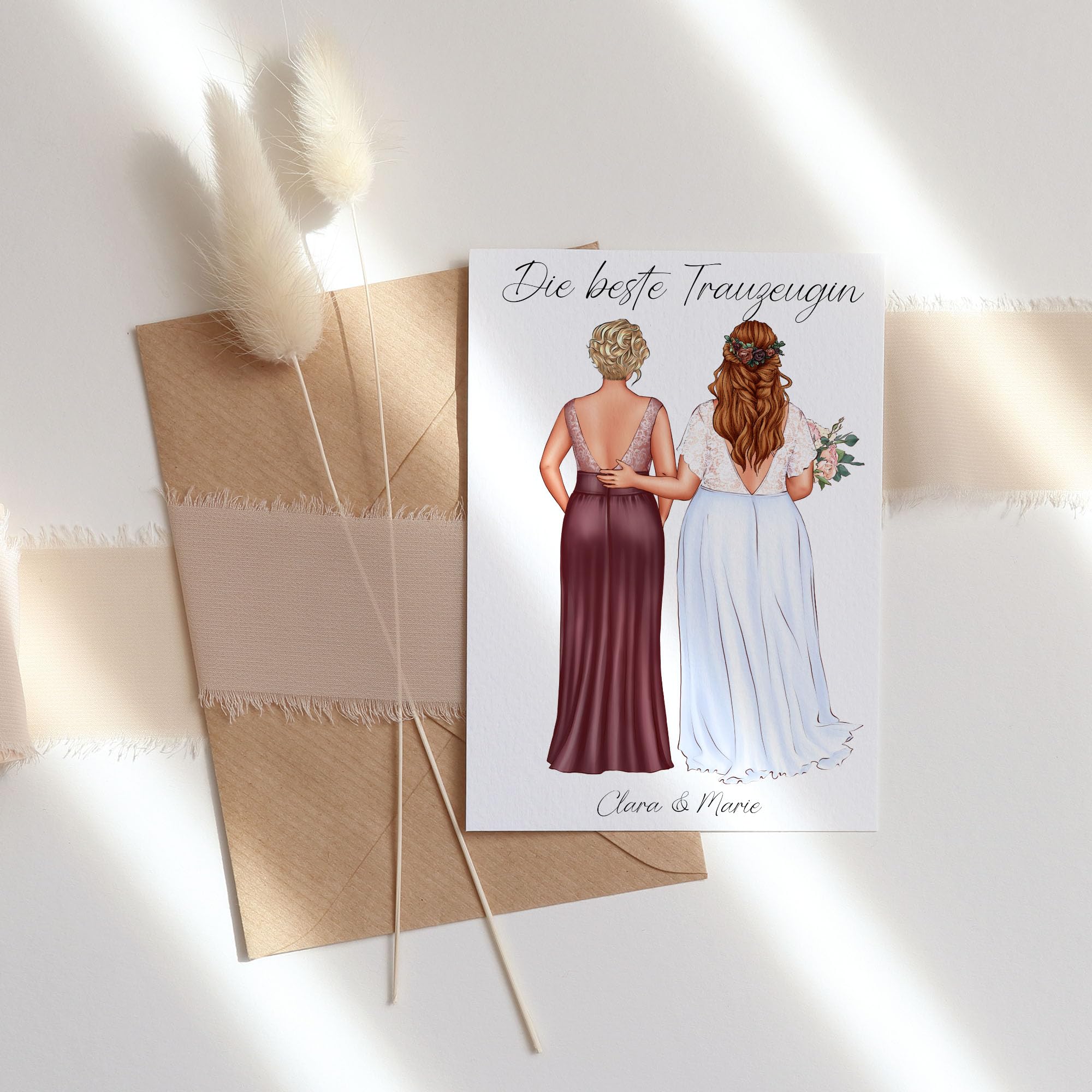 Goldenes Ticket Kiddle-Design Trauzeugin Karte Personalisiert Mit Name Der  Braut \u0026 Brautjungfer | Frage \u0026 Danke-Geschenk Für Freundinnen Dankeschön  Brautparty \u0026 Brautjungfern JGA Trauzeuge Fragen Mann, image size:2000x2000