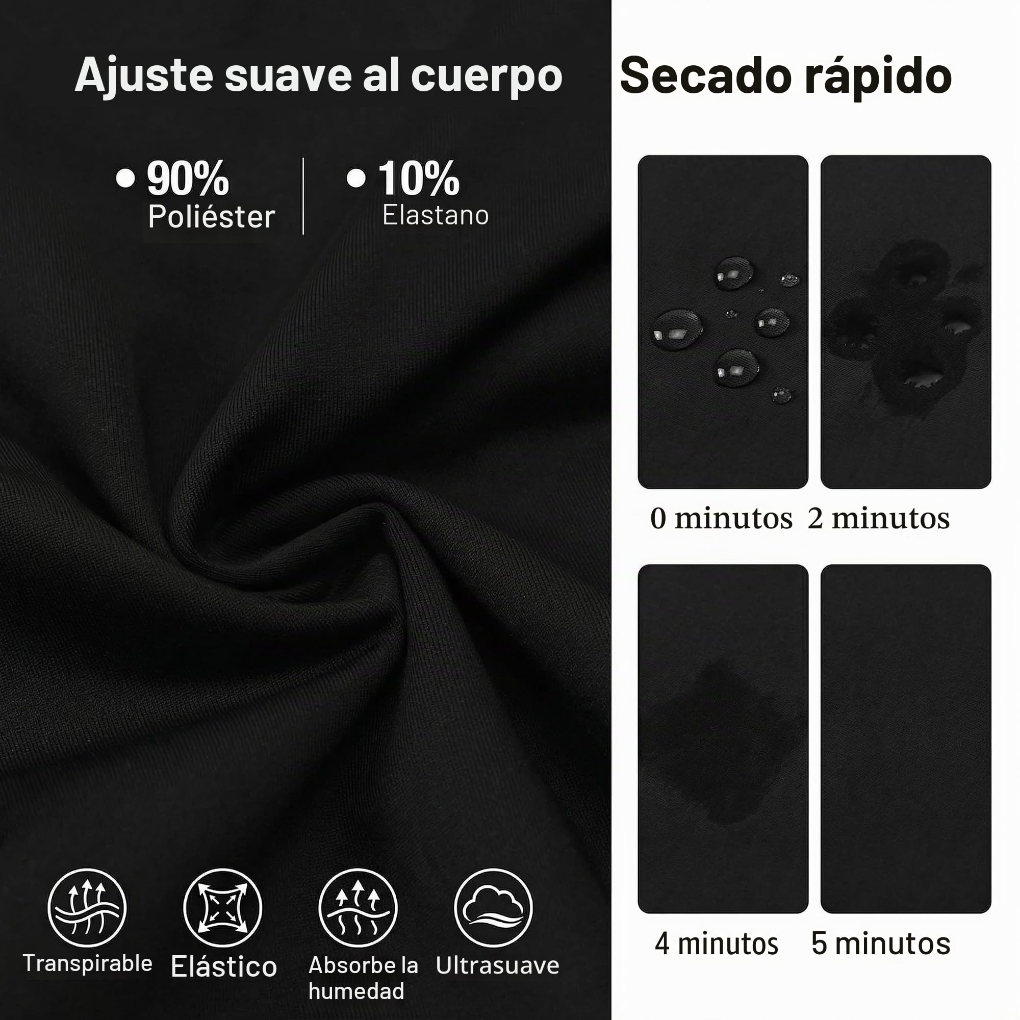 YUSHOW 3 Piezas Pantalones Cortos de Compresion Hombre Mallas Cortas Running con Bolsillo Deportes Secado Rápido Atlético Gym
