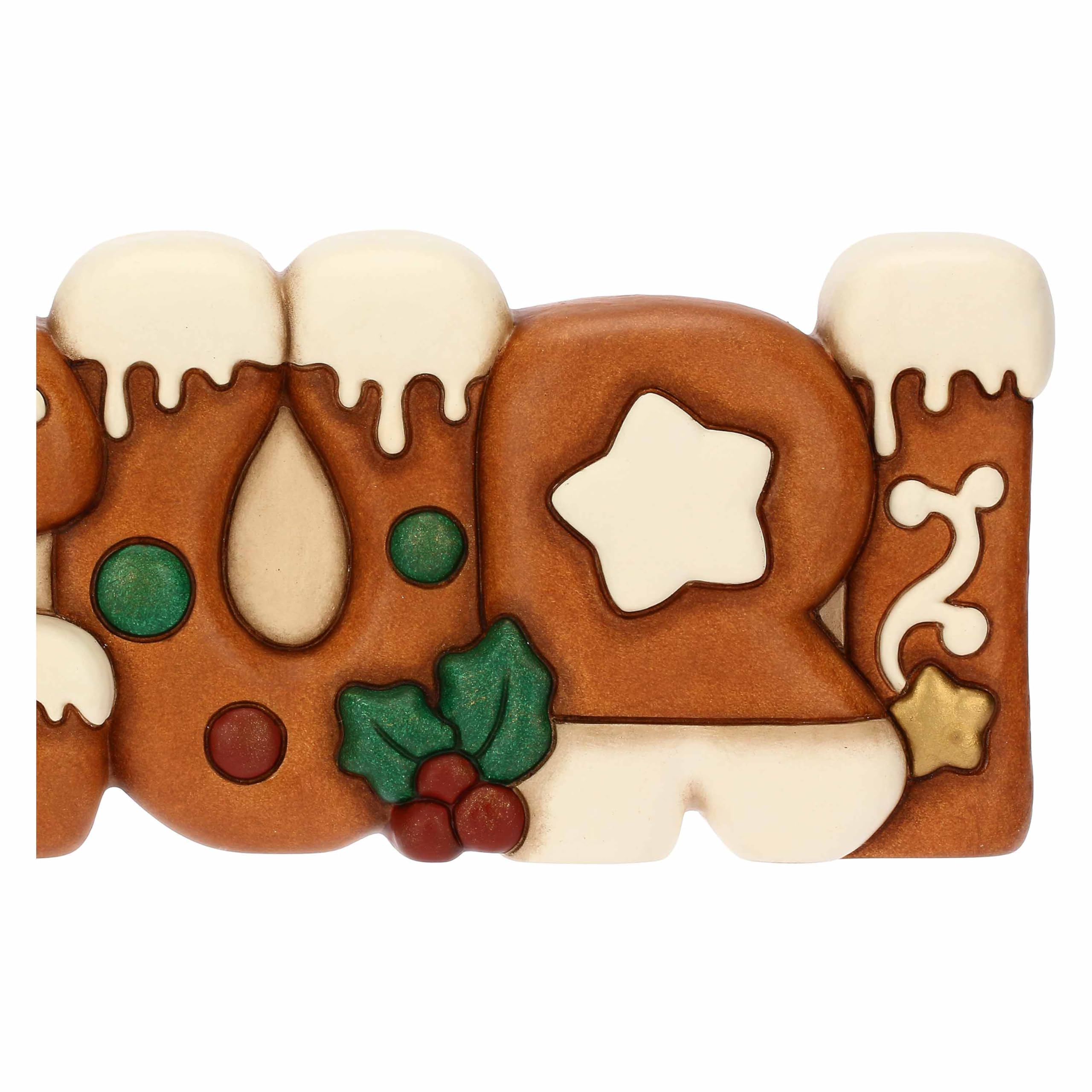THUN - Scritta "Auguri" in ceramica-35x5,1x10 cm