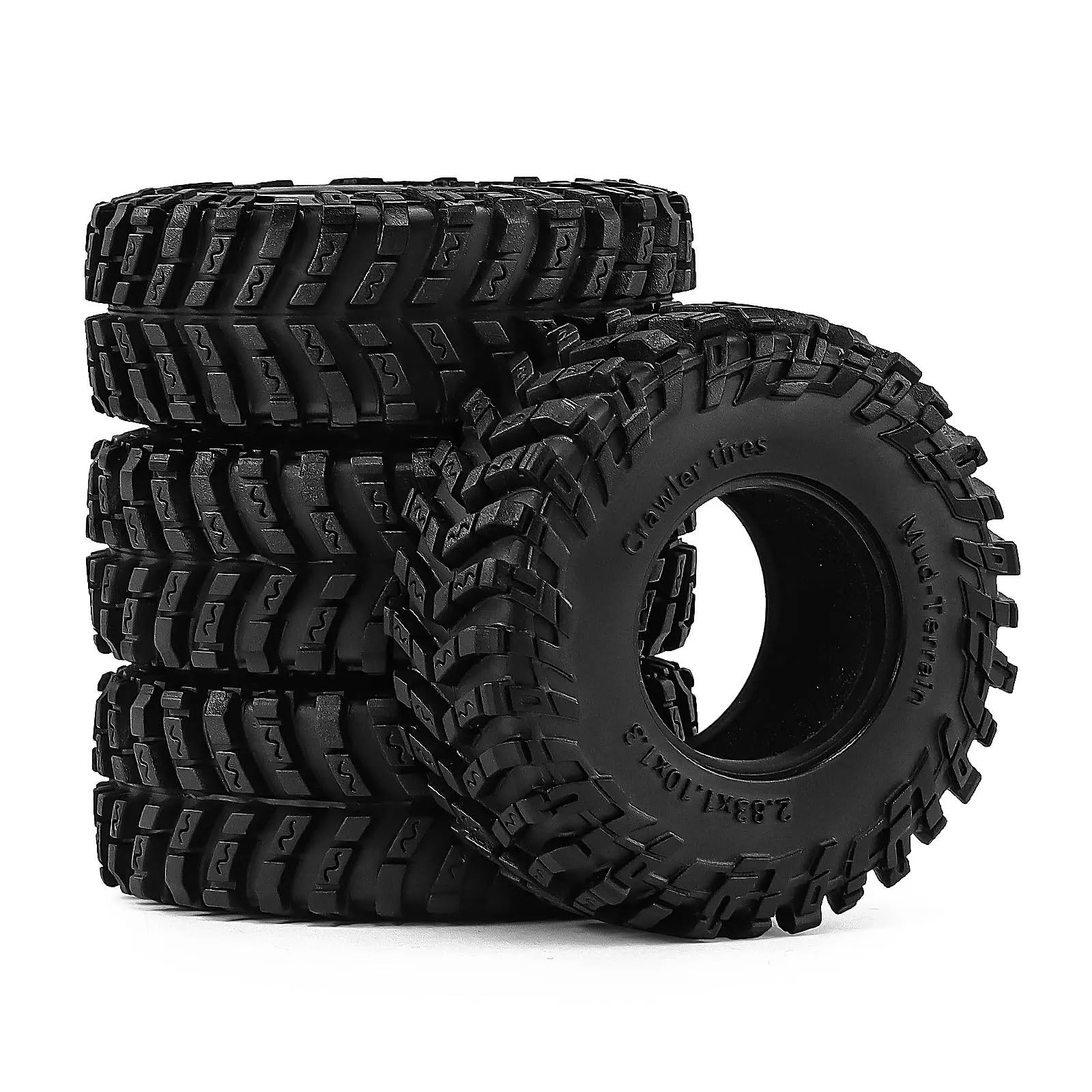 Neumático RC para TRX4M para SCX24 para FMS para Ascent-18 1/18 1,3 Pulgadas 72x28mm Ruedas Neumáticos para Coches Escalada W332 Vehículos Todoterreno Camiones