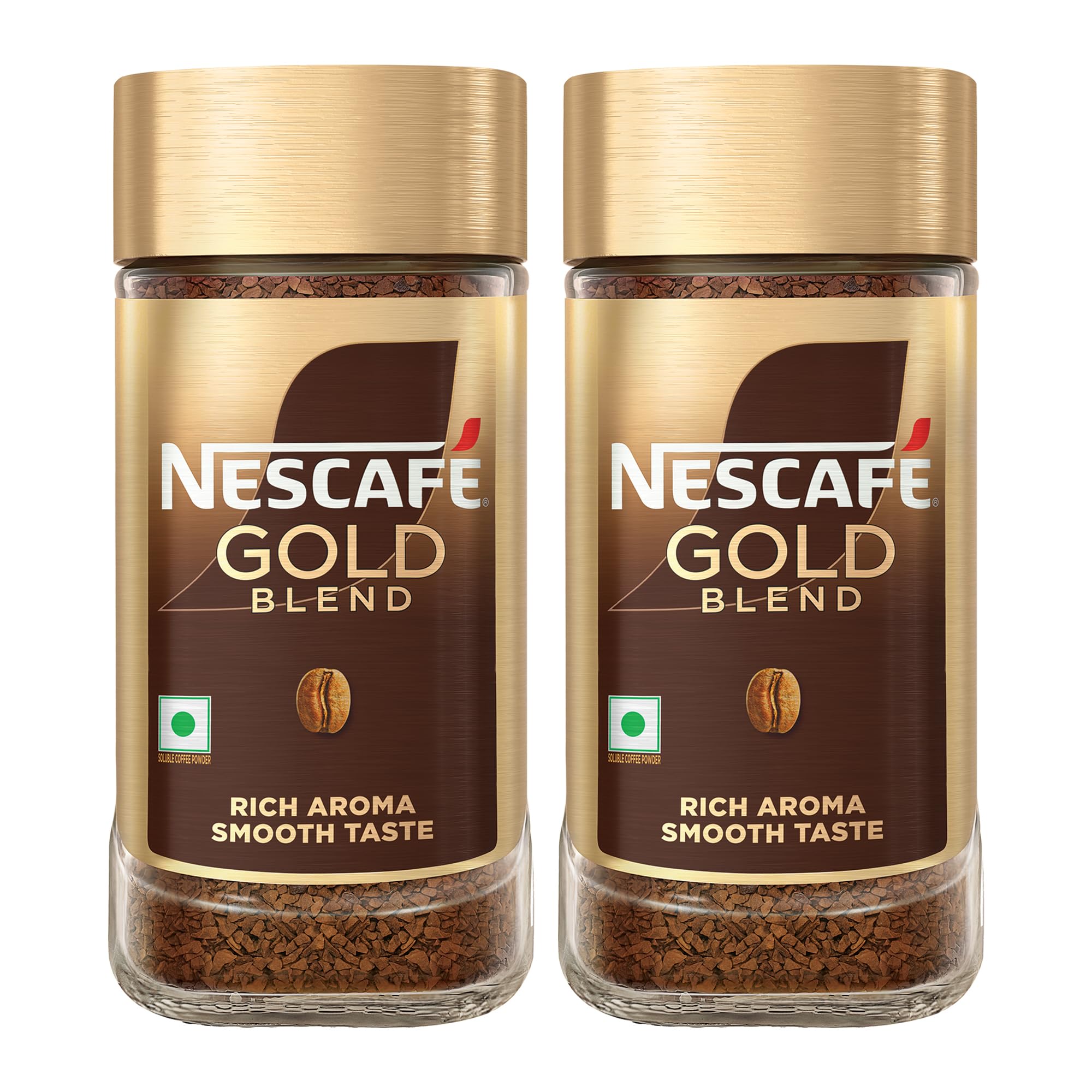 Gold Rich And Smooth Instant Coffee Powder, Jar, 200g (Pack Of 2)