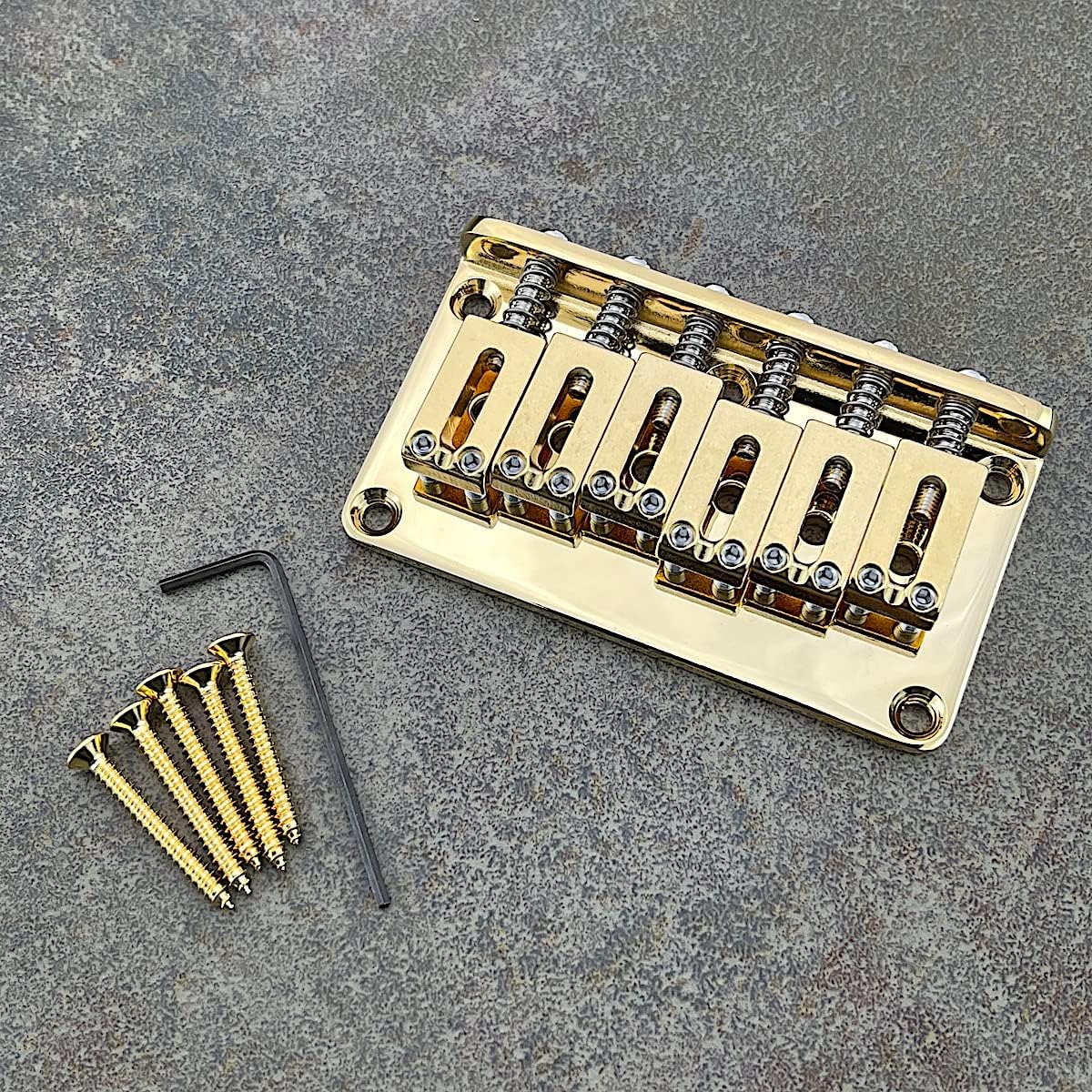 Gotoh Hardtail Bridge - Gold - Steel Saddles