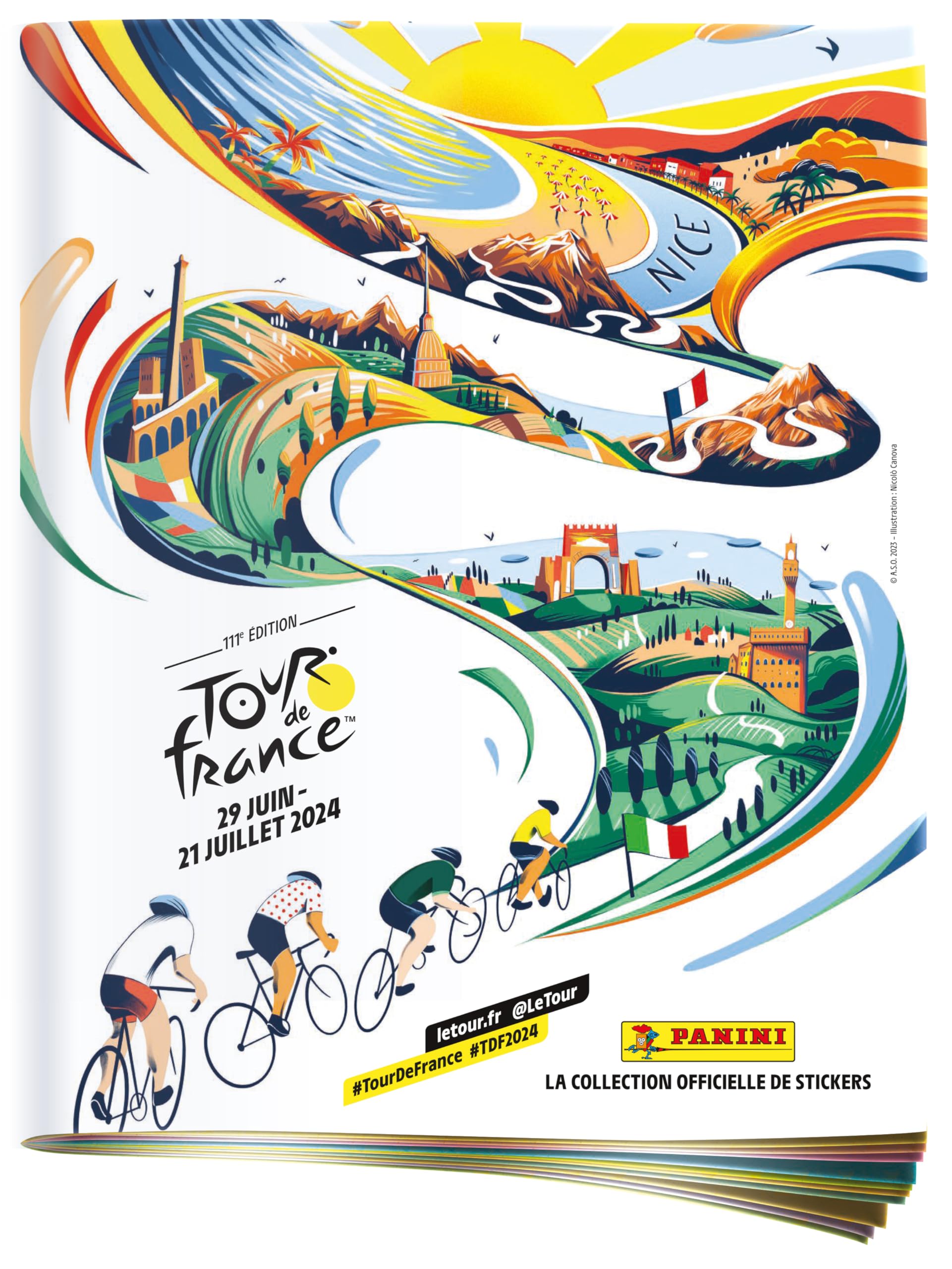 Panini Album Tour DE France 2024 + 4 kieszenie, 004870SPCFGD