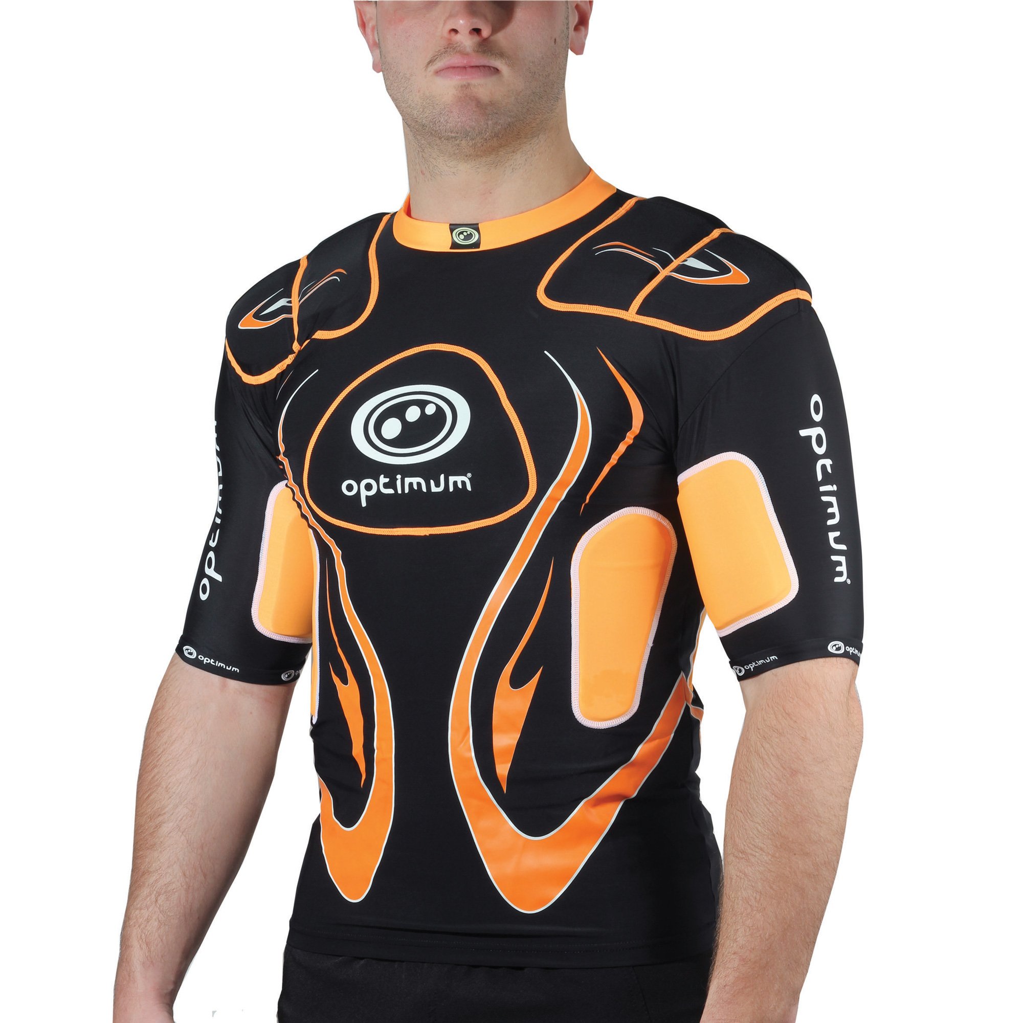 Optimum Inferno Rugby Shoulder Pads, Rugby Approved Protective Top for Adults & Kids, Lightweight EVA Padding, Unisex Fit - Image 3