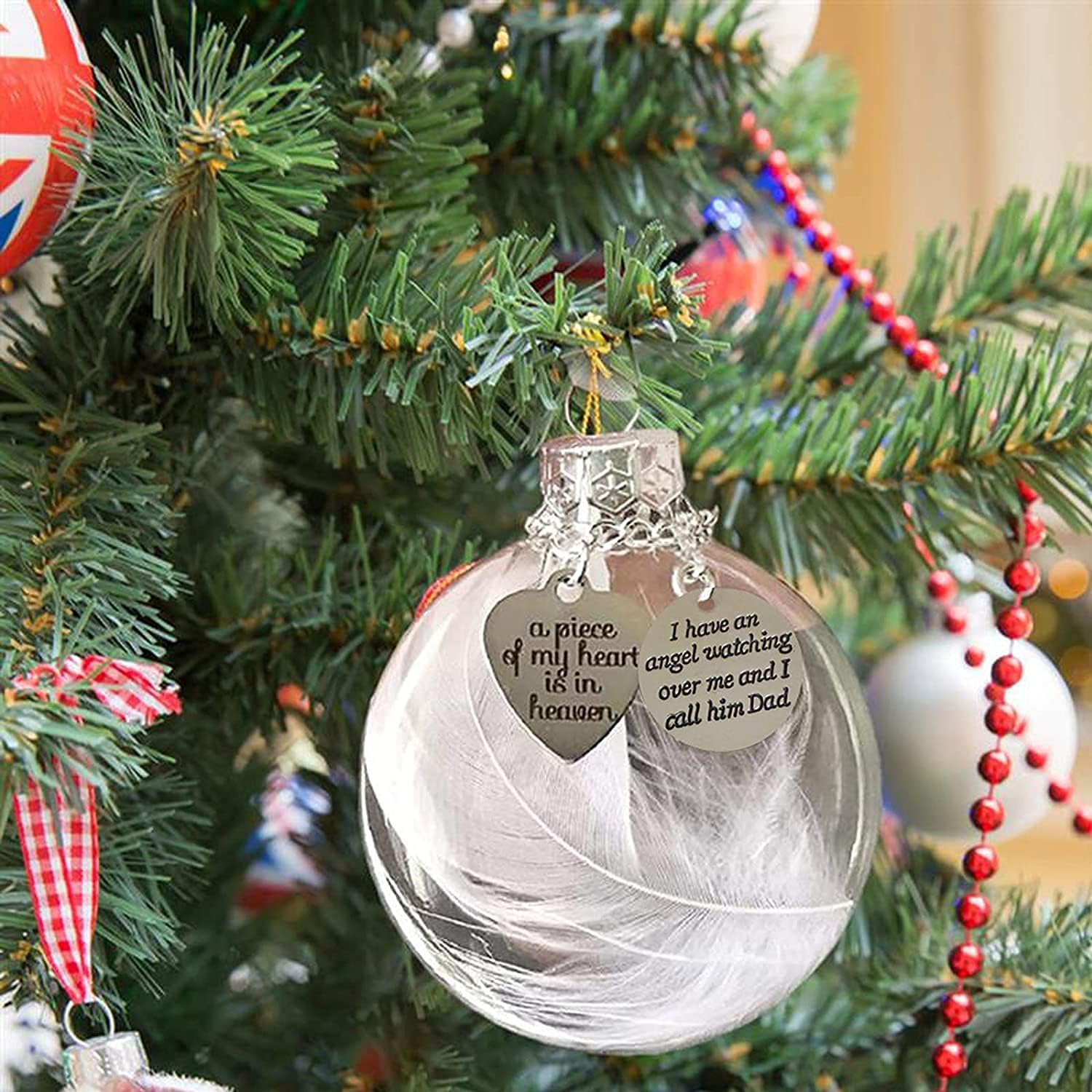 Quando qualcuno che ami diventa un ricordo ciondolo da appendere all'albero di Natale, ornamento commemorativo di Natale, regali commemorativi per le persone care che sono passate