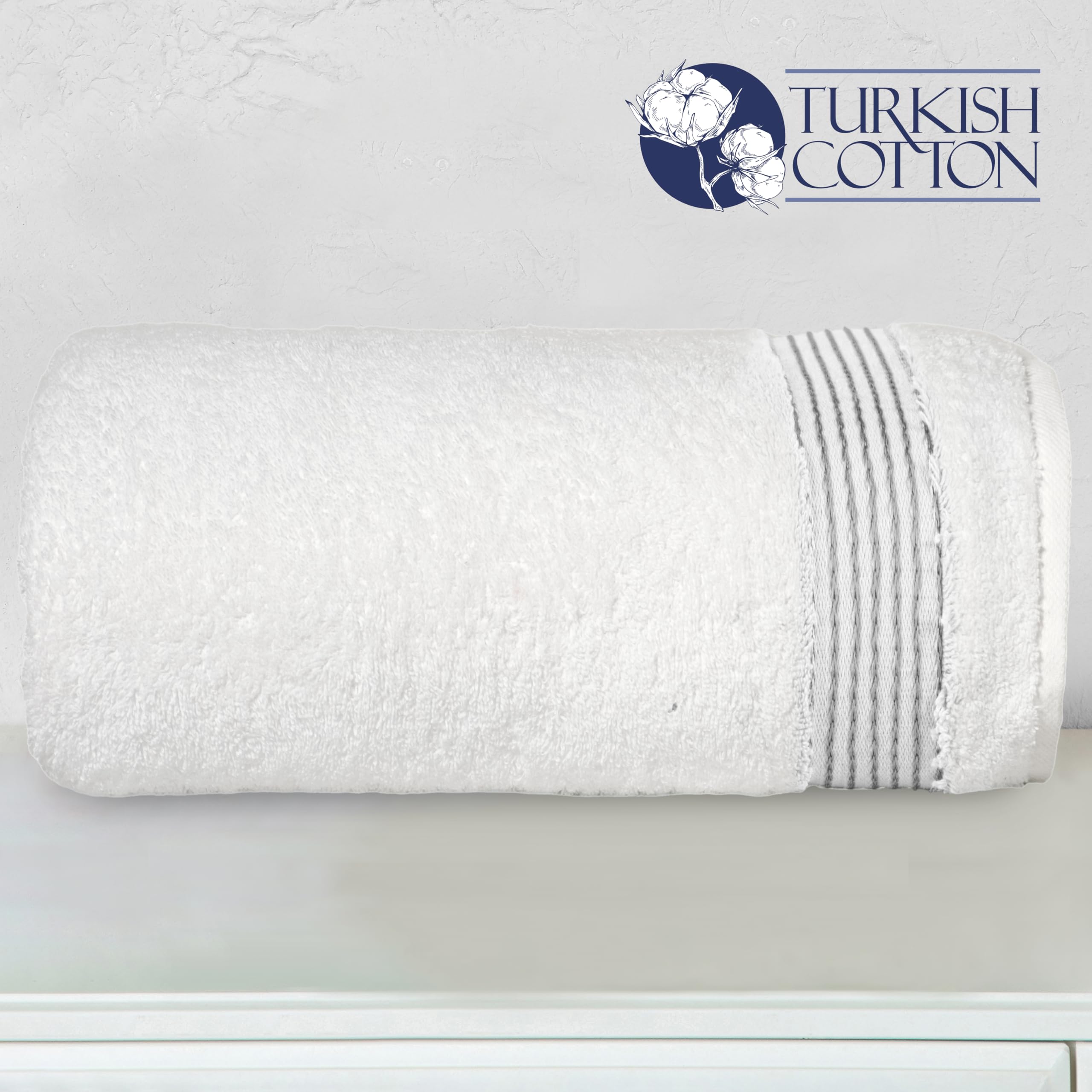 Elegant Comfort Toallas de baño de Gran tamaño de 1 Pieza súper Suaves y Altamente absorbentes, 40 x 80 Pulgadas, lujosas Toallas de baño extragrandes de 100% algodón Turco de Calidad de Hotel y SPA